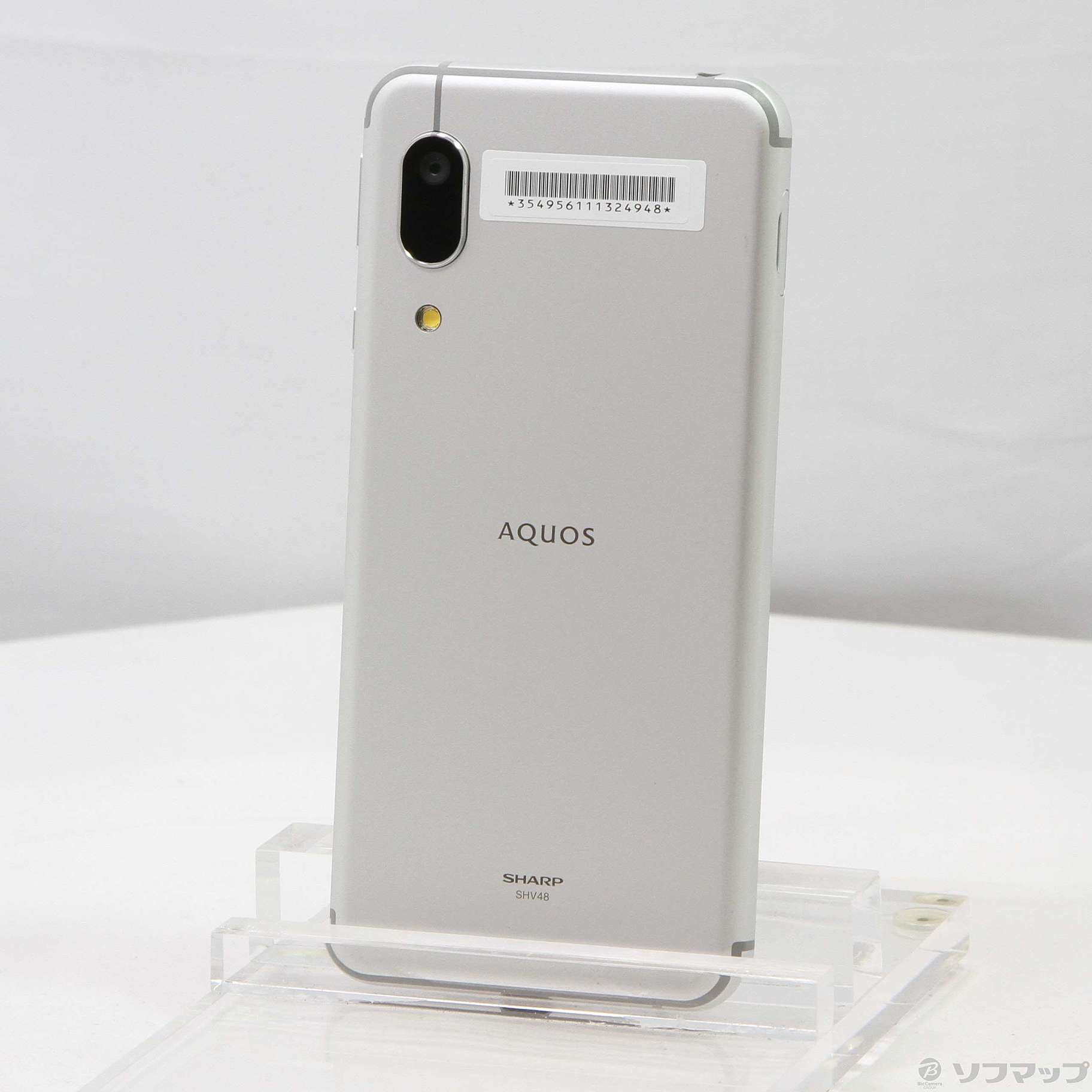 中古】AQUOS sense3 basic 32GB シルバー SHV48 auロック解除SIMフリー