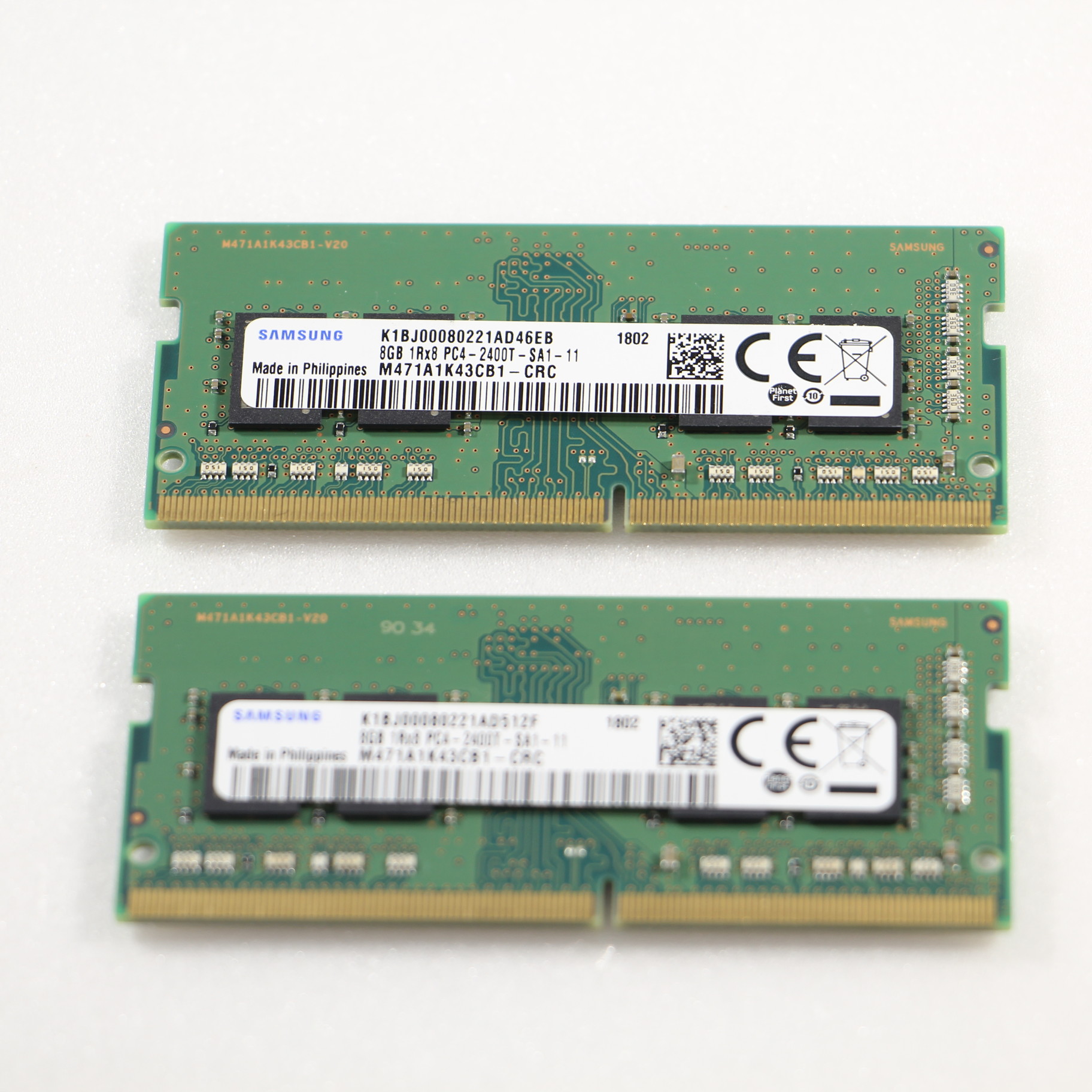 中古】260P SODIMM PC4-19200 DDR4-2400 16GB 8GB×2枚組