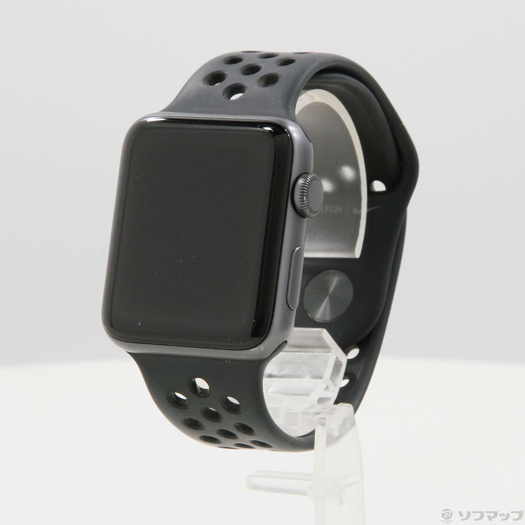 Apple Watch Series 3 Nike+ GPS 42mm スペースグレイアルミニウムケース アンスラサイト／ブラックNikeスポーツバンド