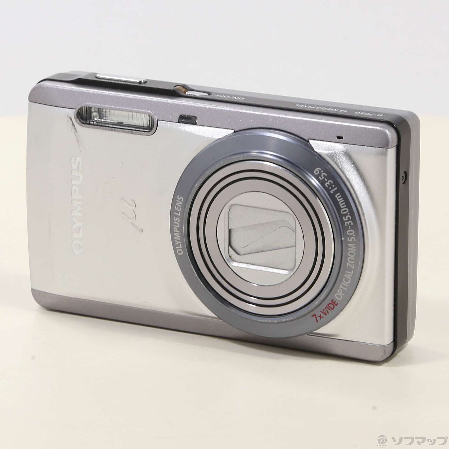 中古】μ7050 (1400万画素／7倍／SDHC／シルバー) (ミュー