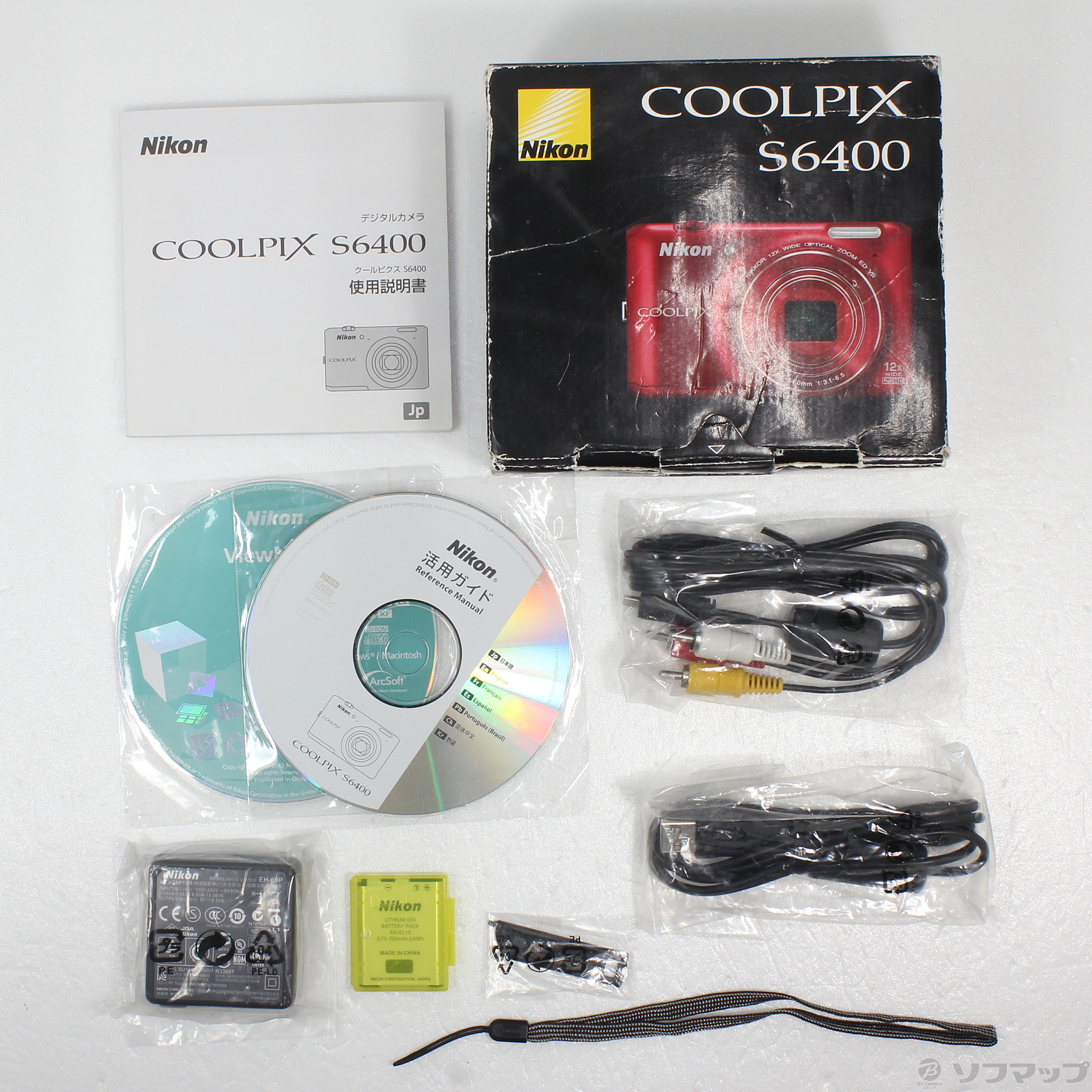 COOLPIX S6400 (1600万画素／12倍／グロッシーレッド／SDXC) ◇11/24(木)値下げ！