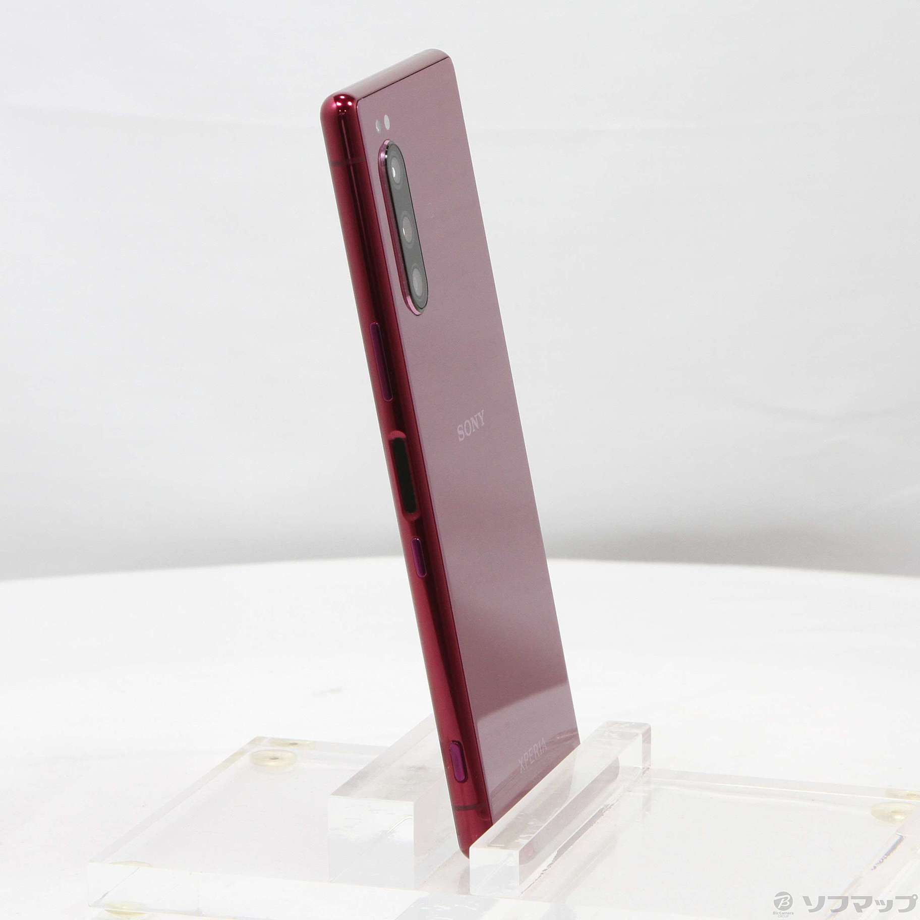 中古】Xperia 5 64GB レッド SOV41 auロック解除SIMフリー