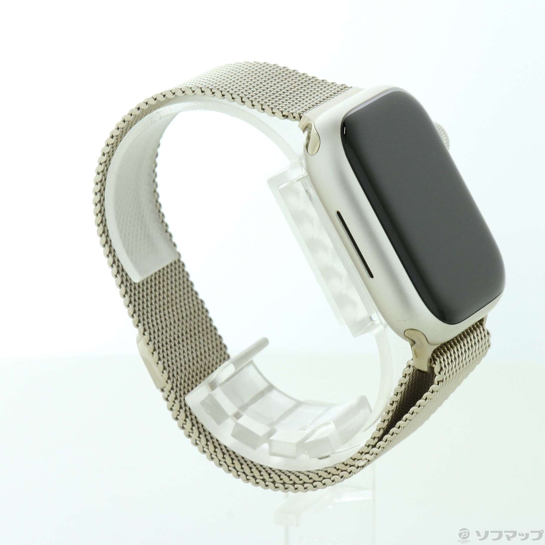 新品: Apple Watch 純正 41mmケース用シルバーミラネーゼループ-