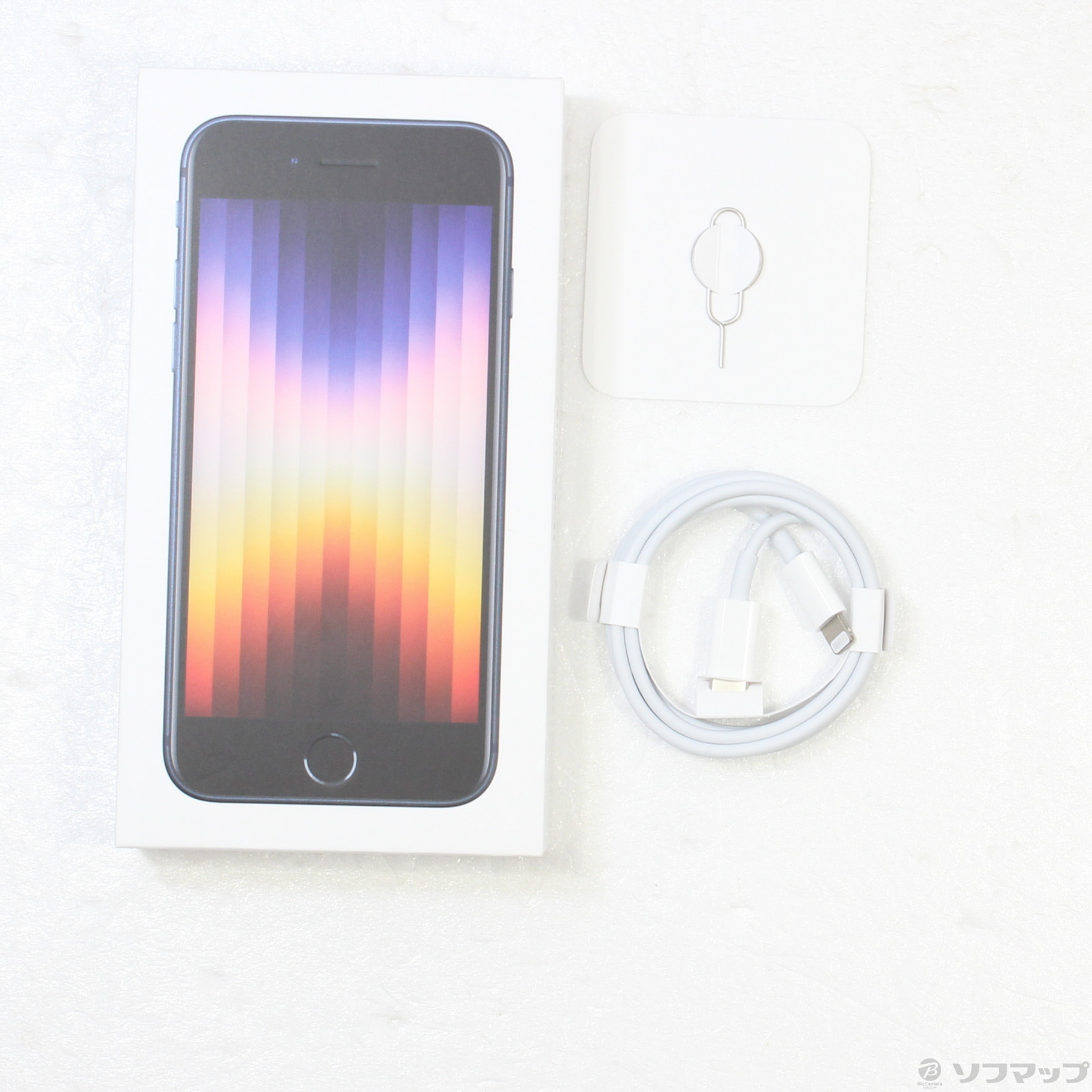 〔展示品〕 iPhone SE 第3世代 64GB ミッドナイト 3K432J／A SIMフリー