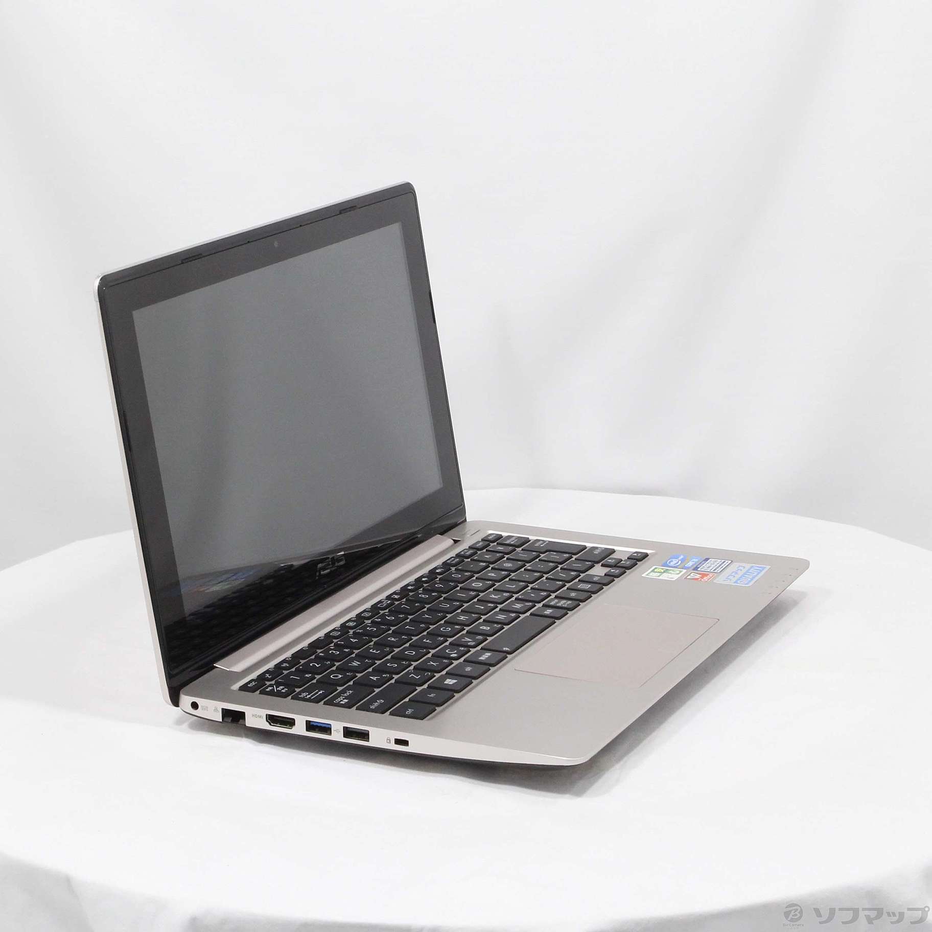 中古】格安安心パソコン VivoBook X202E X202E-CT3217G シャンパン