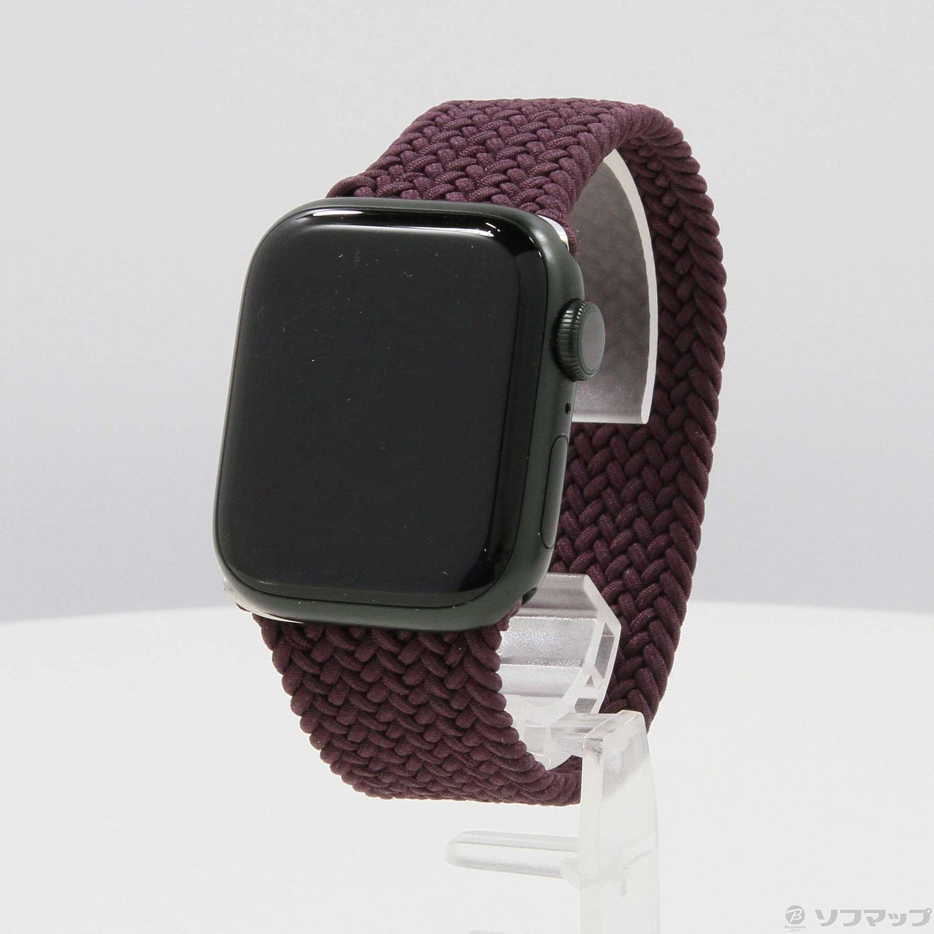 Apple Watch ブレイデッドソロループ　ダークチェリー
