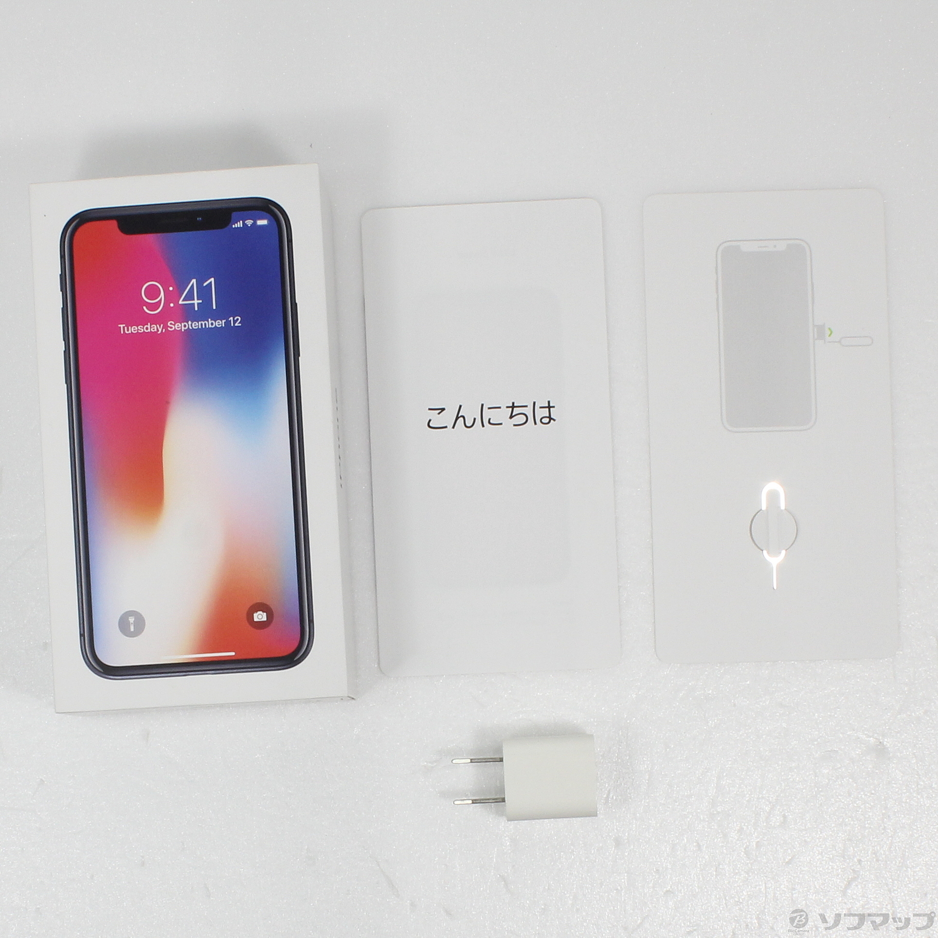 中古】iPhoneX 256GB スペースグレイ MQC12J／A SoftBank