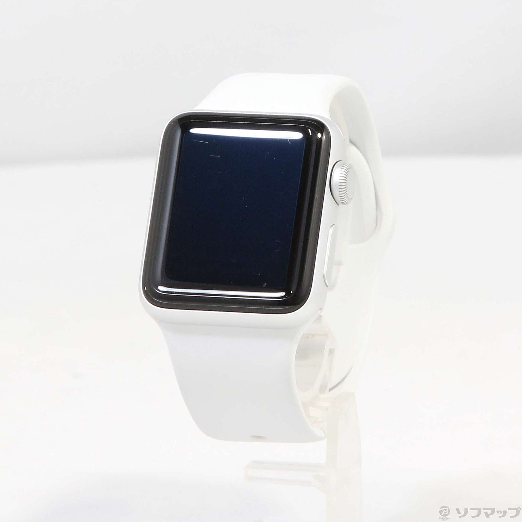 〔中古品〕 Apple Watch Series 3 GPS 38mm シルバーアルミニウムケース ホワイトスポーツバンド