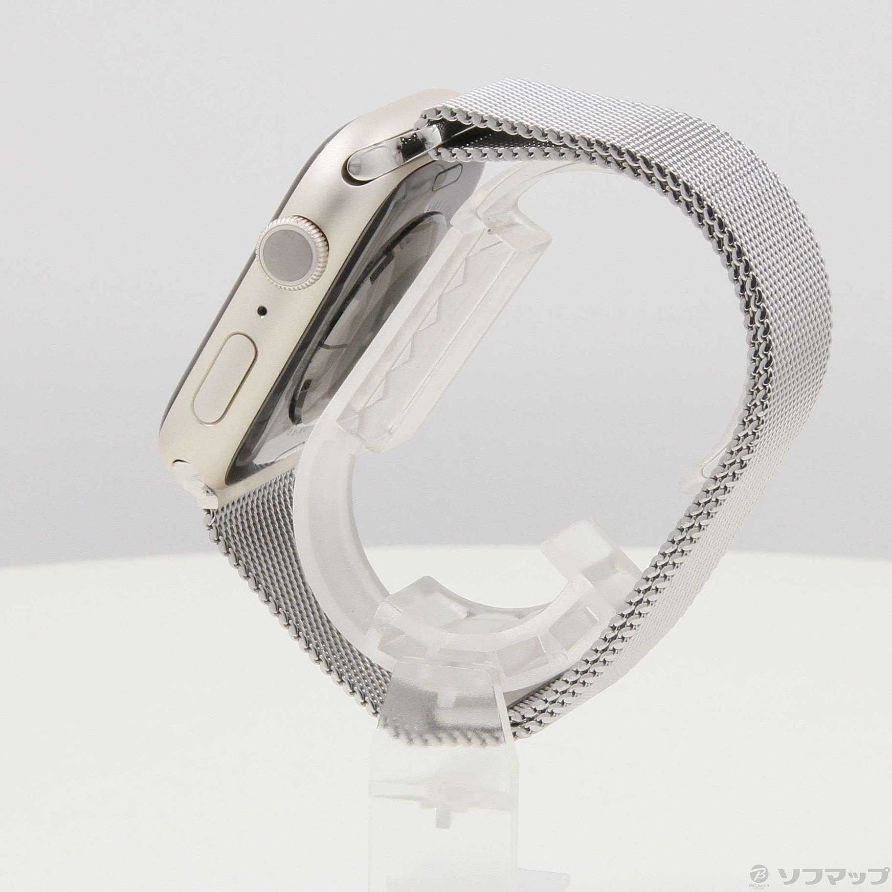 Apple Watch Series 7 GPS 45mm スターライトアルミニウムケース シルバーミラネーゼループ