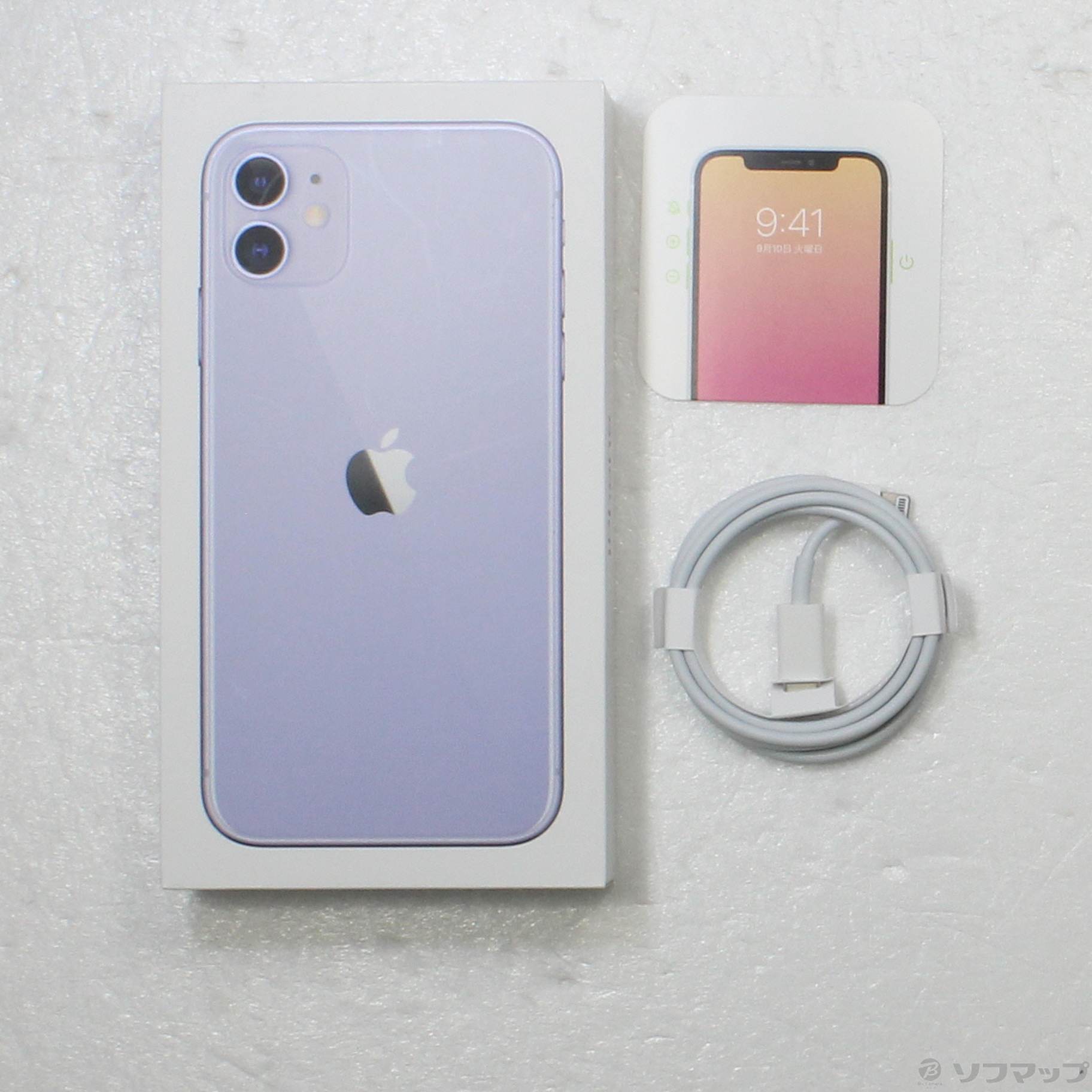 中古】iPhone11 128GB パープル MHDM3J／A SIMフリー ◇12/09(金