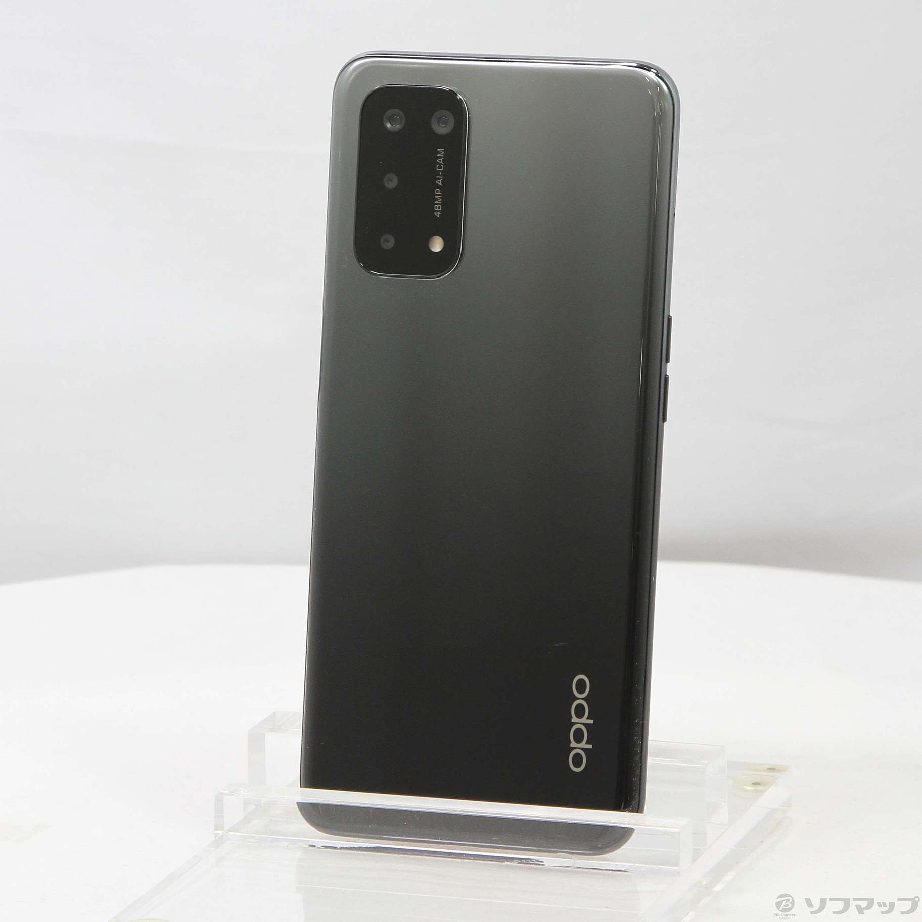 中古】OPPO A54 5G 64GB シルバーブラック OPG02 auロック解除SIM