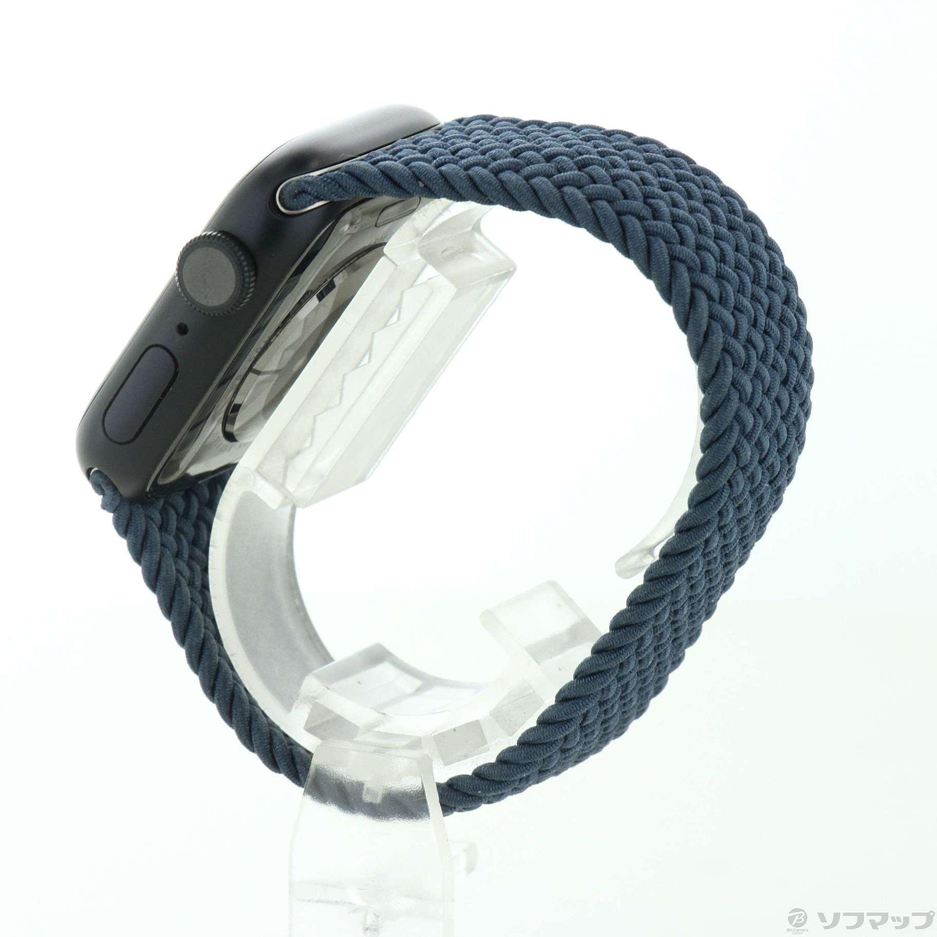 セール対象品 Apple Watch Series 7 GPS 41mm ミッドナイトアルミニウムケース チャコールブレイデッドソロループ