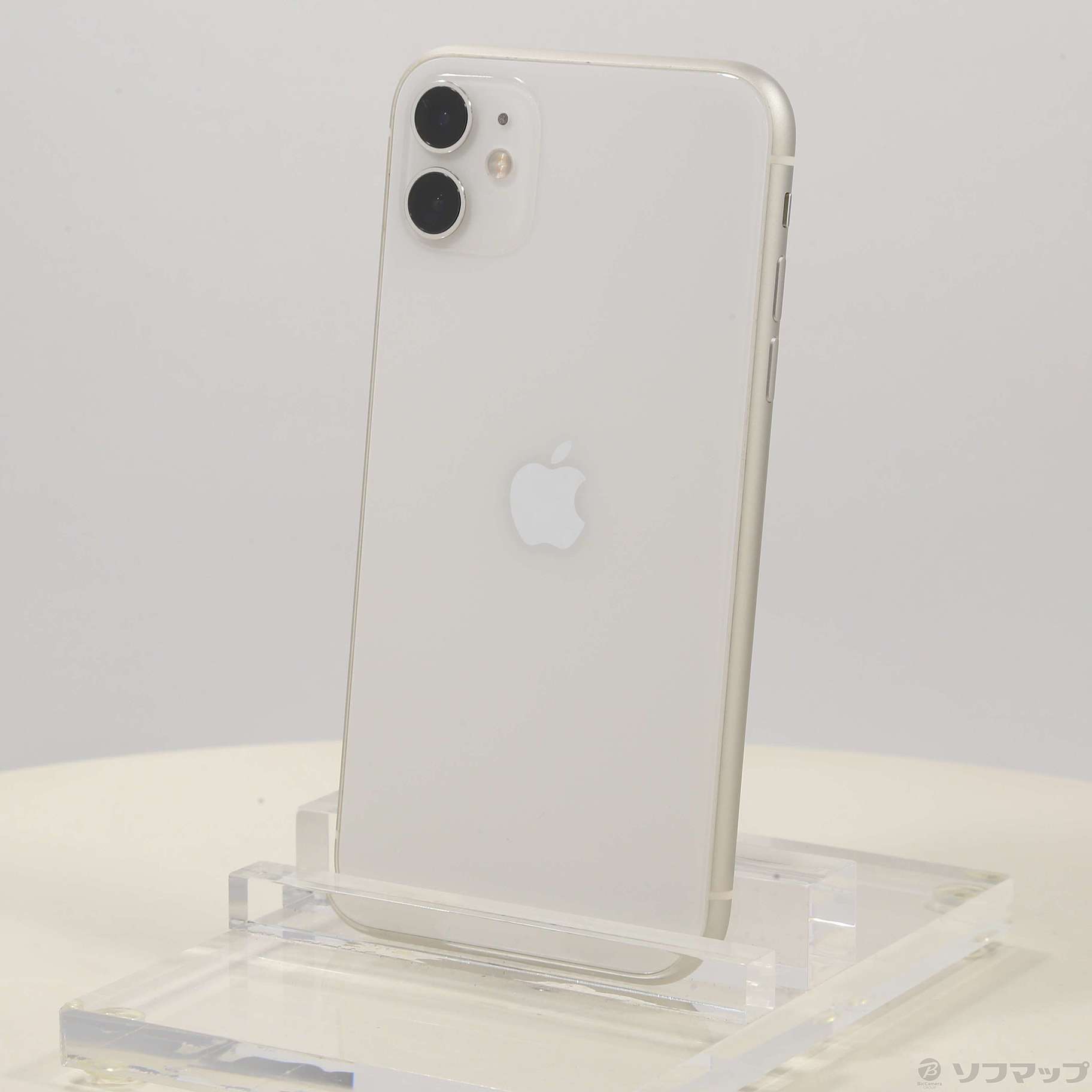 中古】iPhone11 128GB ホワイト MWM22J／A SIMフリー [2133043646107