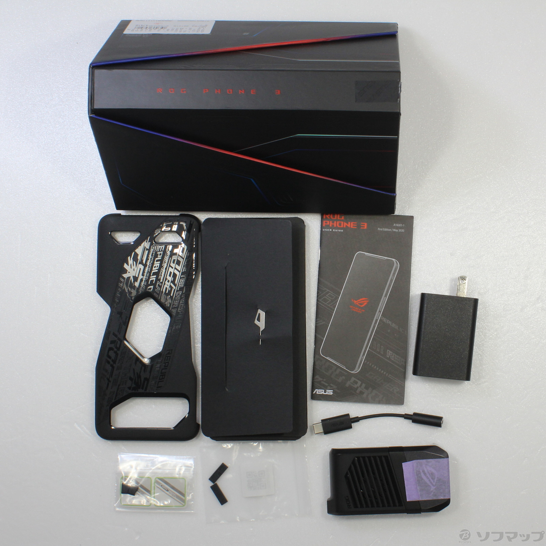 中古】ROG Phone 3 512GB ブラック ZS661KSBK512R12 SIMフリー