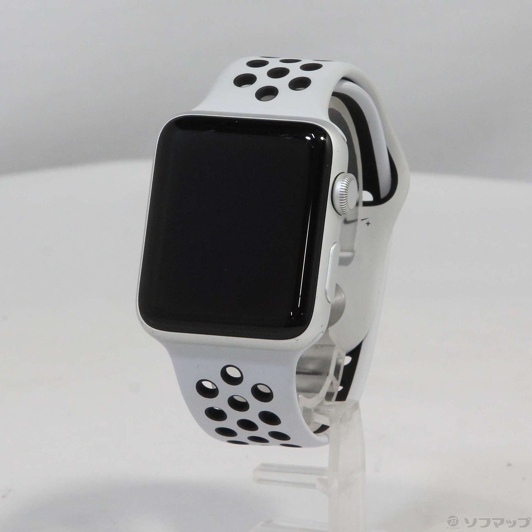 Apple Watch Series 3 Nike+ GPS 42mm シルバーアルミニウムケース ピュアプラチナ／ブラックNikeスポーツバンド