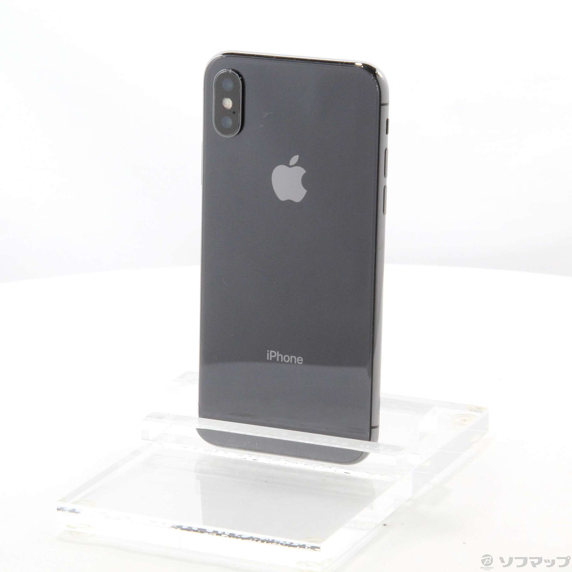中古】iPhoneX 64GB スペースグレイ MQAX2J／A SoftBank