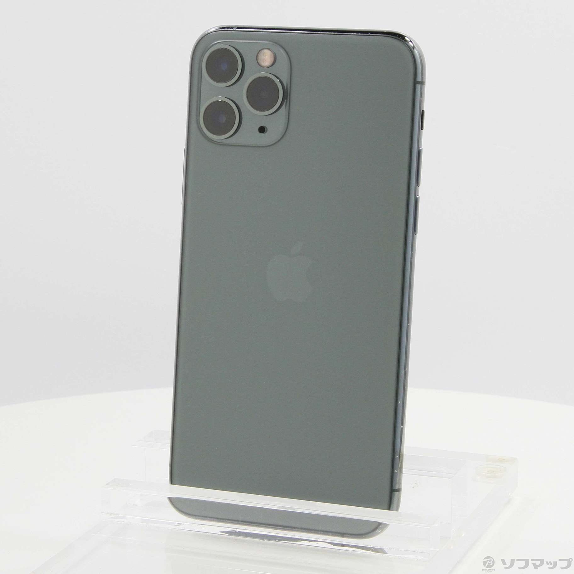 中古】iPhone11 Pro 64GB ミッドナイトグリーン MWC62J／A SIMフリー