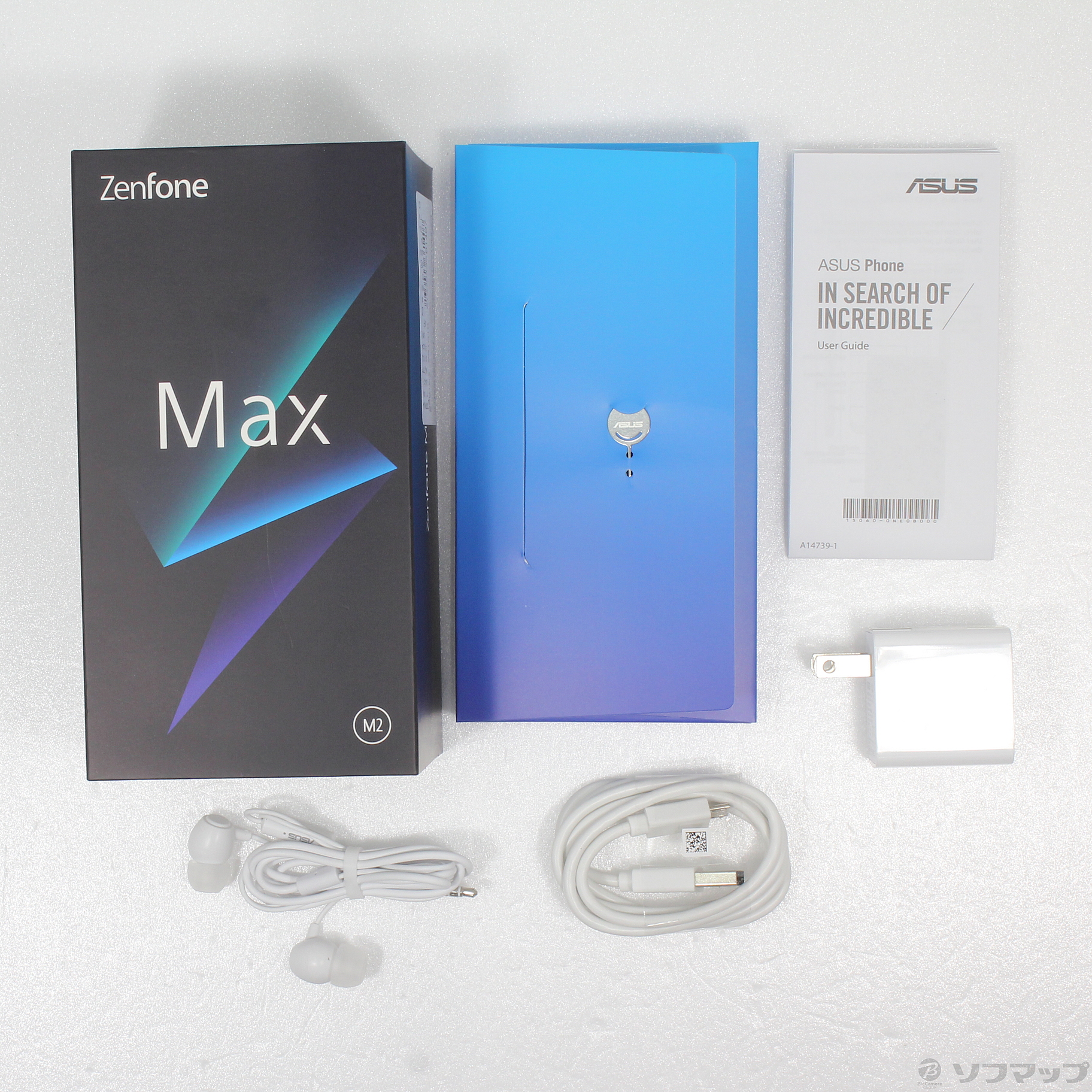 中古】ZenFone Max M2 32GB スペースブルー ZB633KL-BL32S4 SIMフリー