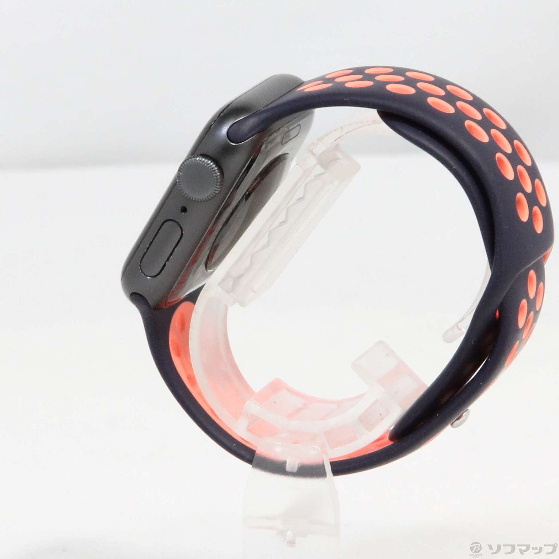 Apple Watch SE 第1世代 Nike GPS 40mm スペースグレイアルミニウムケース  ブルーブラック／ブライトマンゴーNikeスポーツバンド