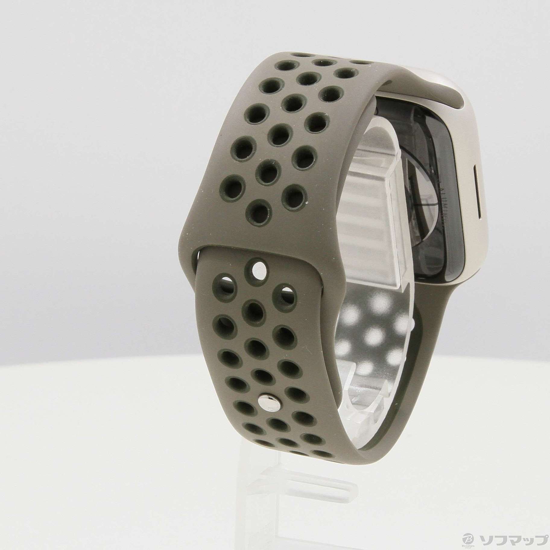 Apple Watch Series 7 GPS 45mm スターライトアルミニウムケース オリーブグレー／カーゴカーキNikeスポーツバンド