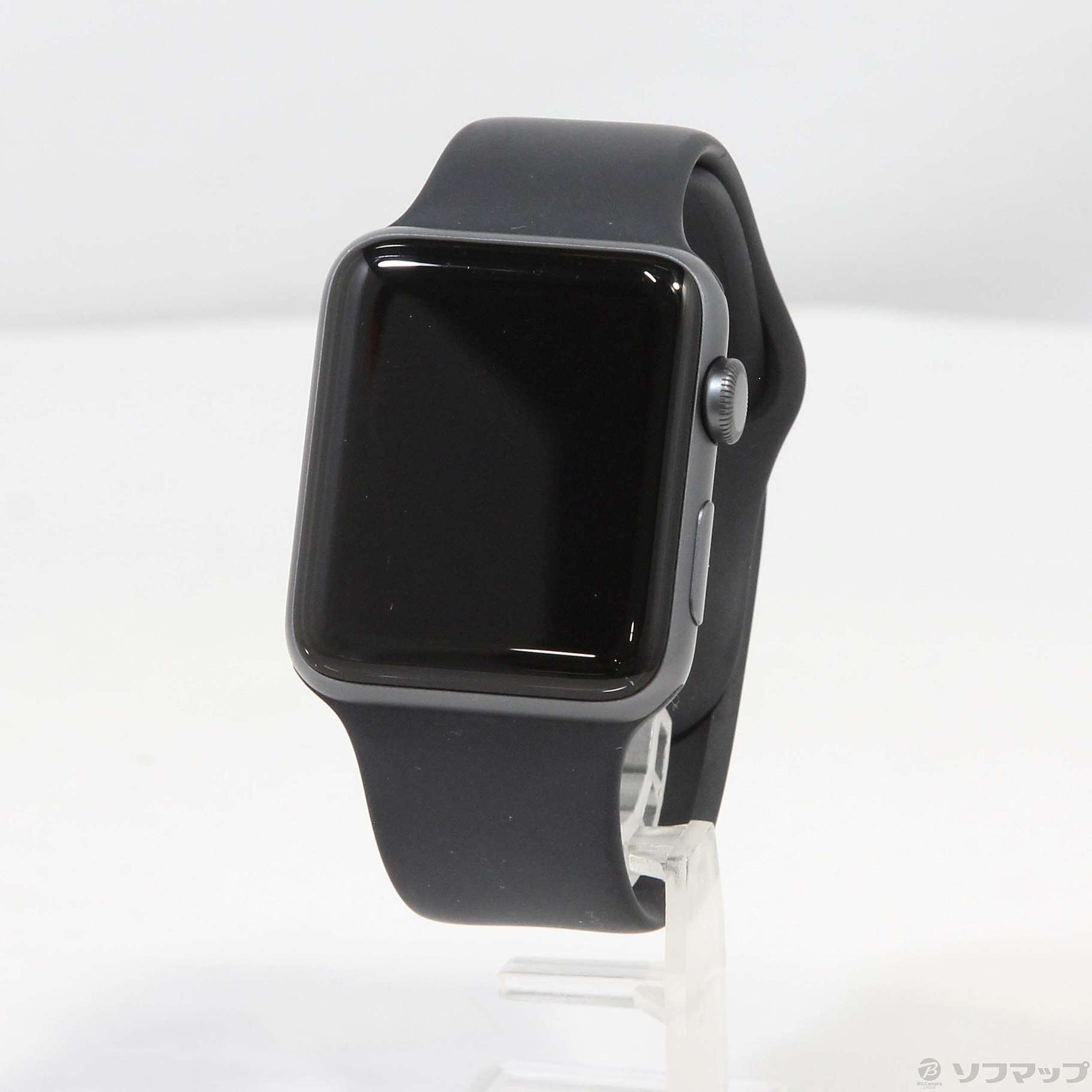 〔中古品〕 Apple Watch Series 3 GPS 42mm スペースグレイアルミニウムケース ブラックスポーツバンド