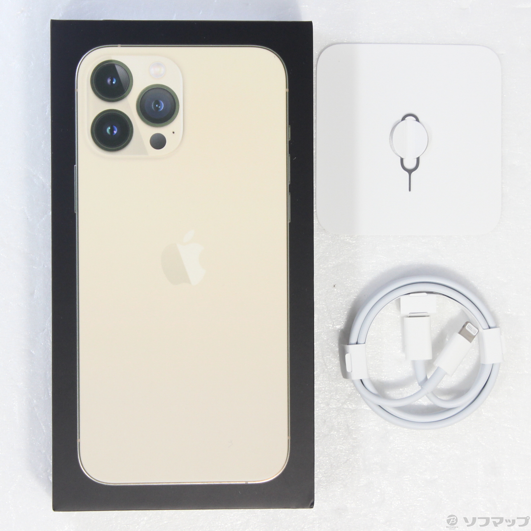 中古】セール対象品 iPhone13 Pro Max 128GB ゴールド MLJ63J／A SIM