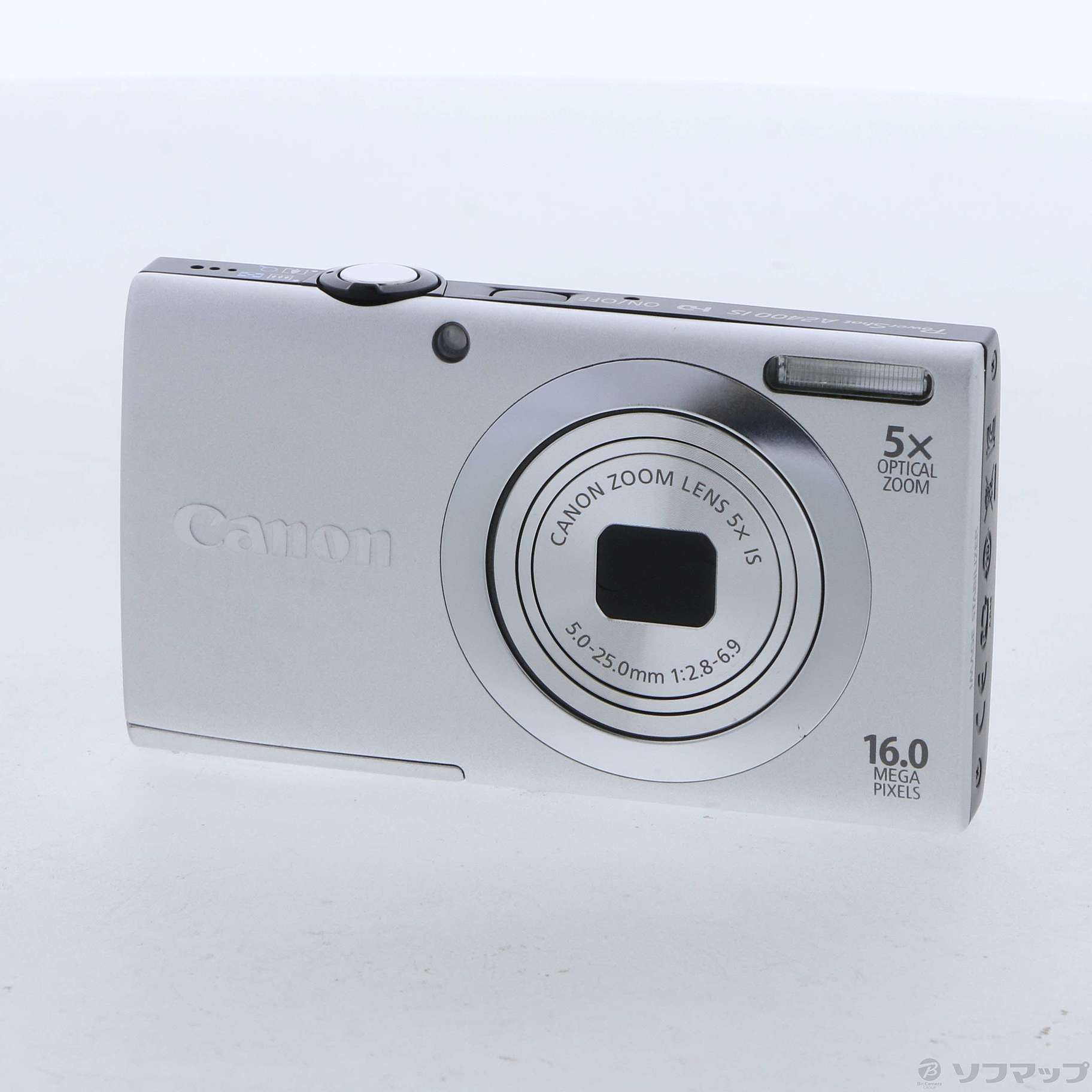 中古】PowerShot A2400 IS (SL) (1600万画素／5倍／シルバー／SDXC