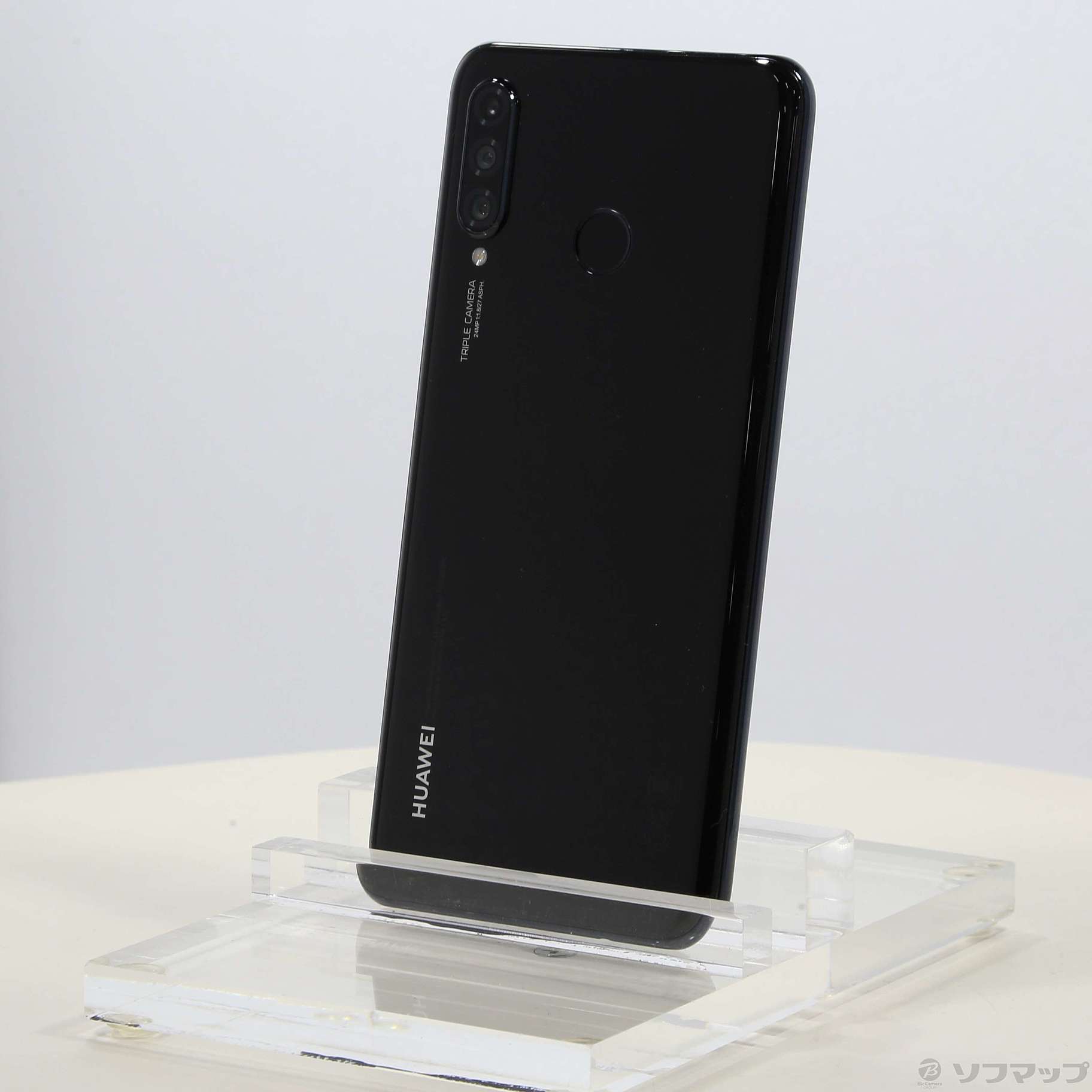 中古】HUAWEI P30 lite 64GB ミッドナイトブラック HWSEC2 SIMフリー