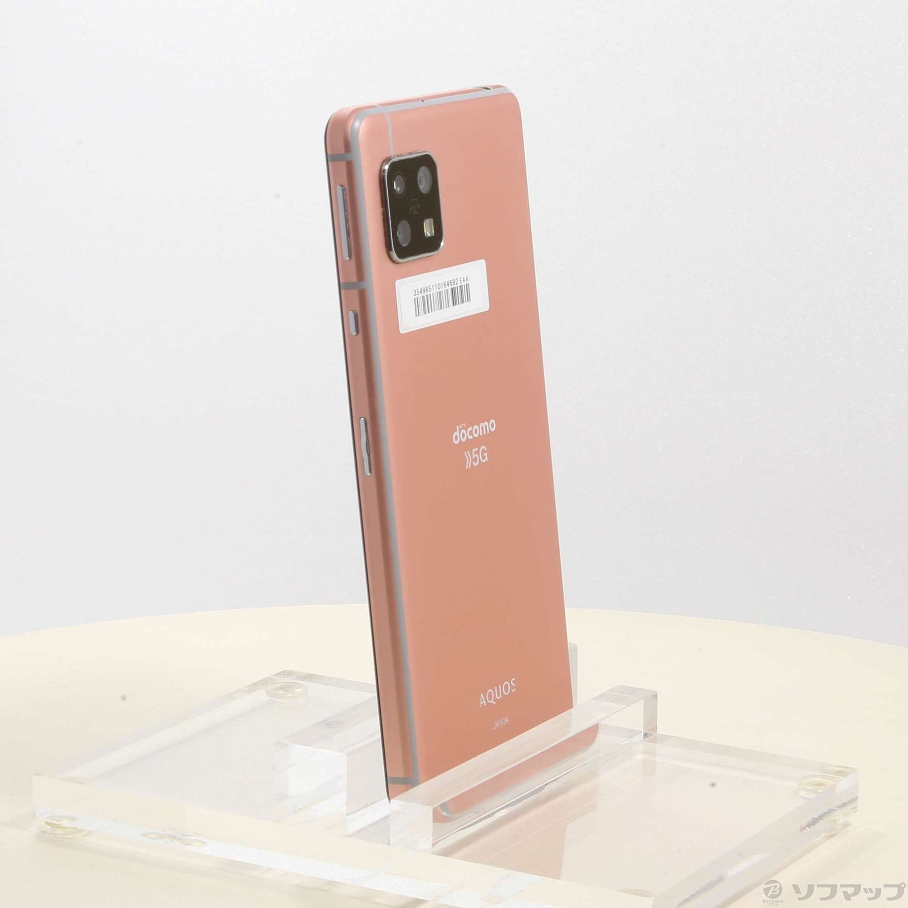 中古】AQUOS sense5G 64GB コーラルレッド SH-53A docomoロック解除SIM ...