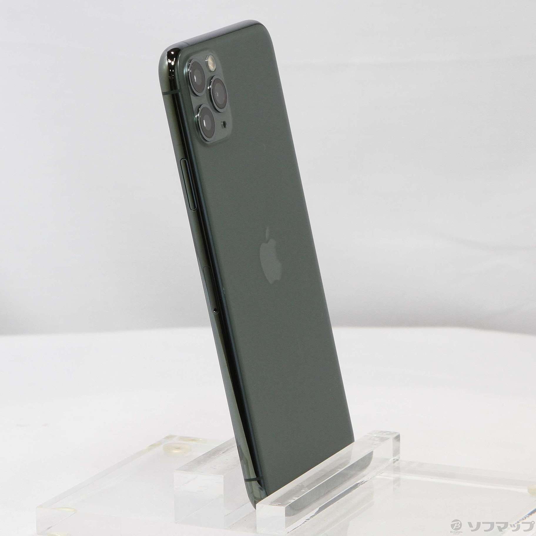 中古】iPhone11 Pro Max 256GB ミッドナイトグリーン MWHM2J／A SIM