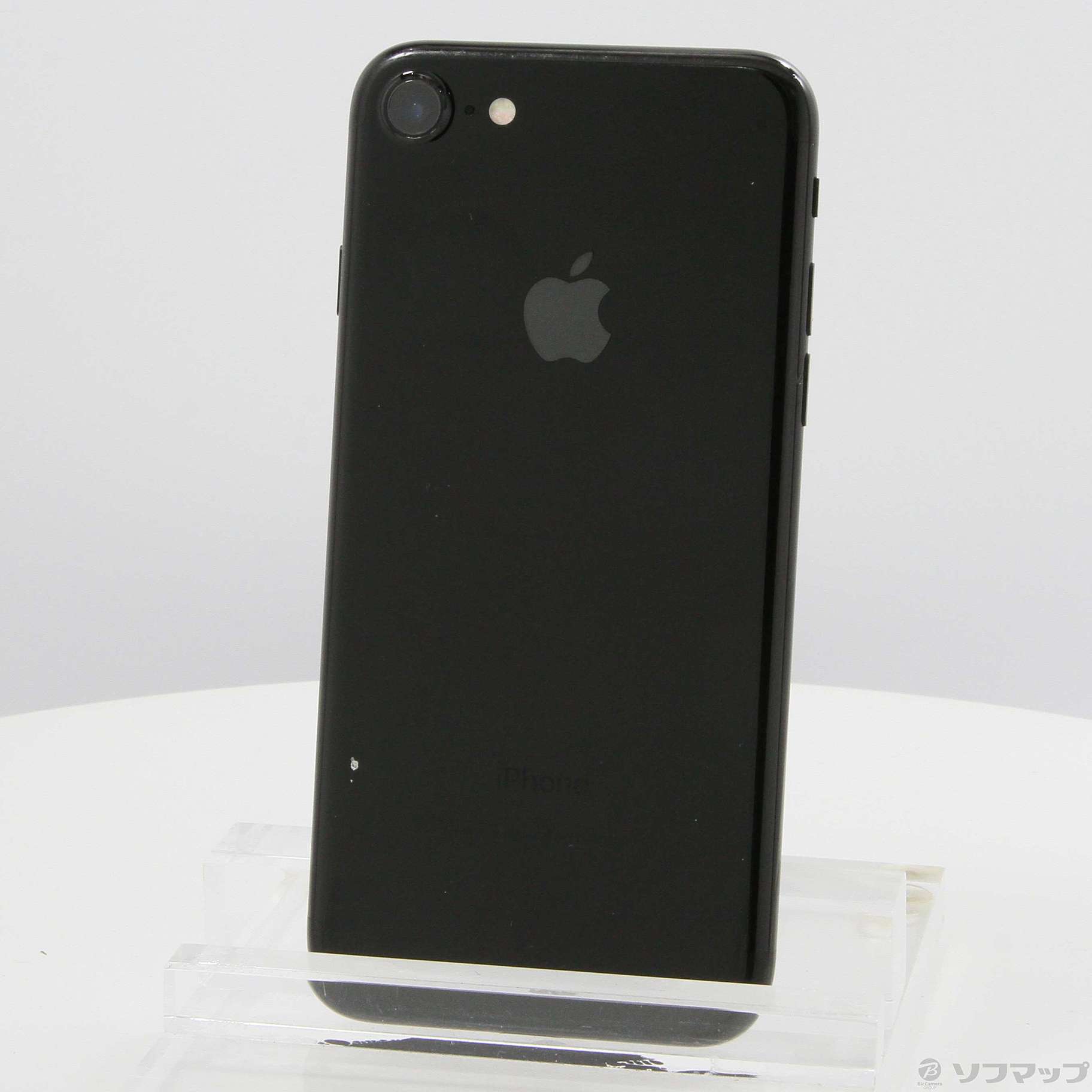 中古】iPhone7 128GB ジェットブラック MNCP2J／A SIMフリー