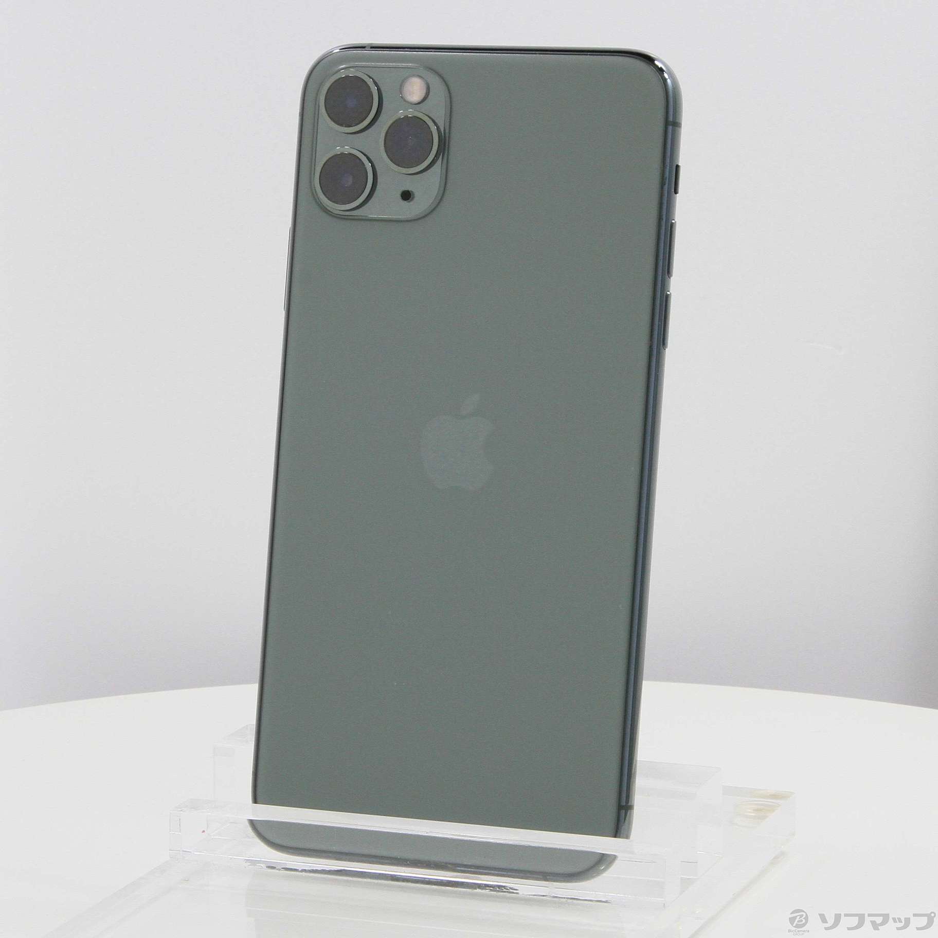 中古】iPhone11 Pro Max 512GB ミッドナイトグリーン MWHR2J／A SIM