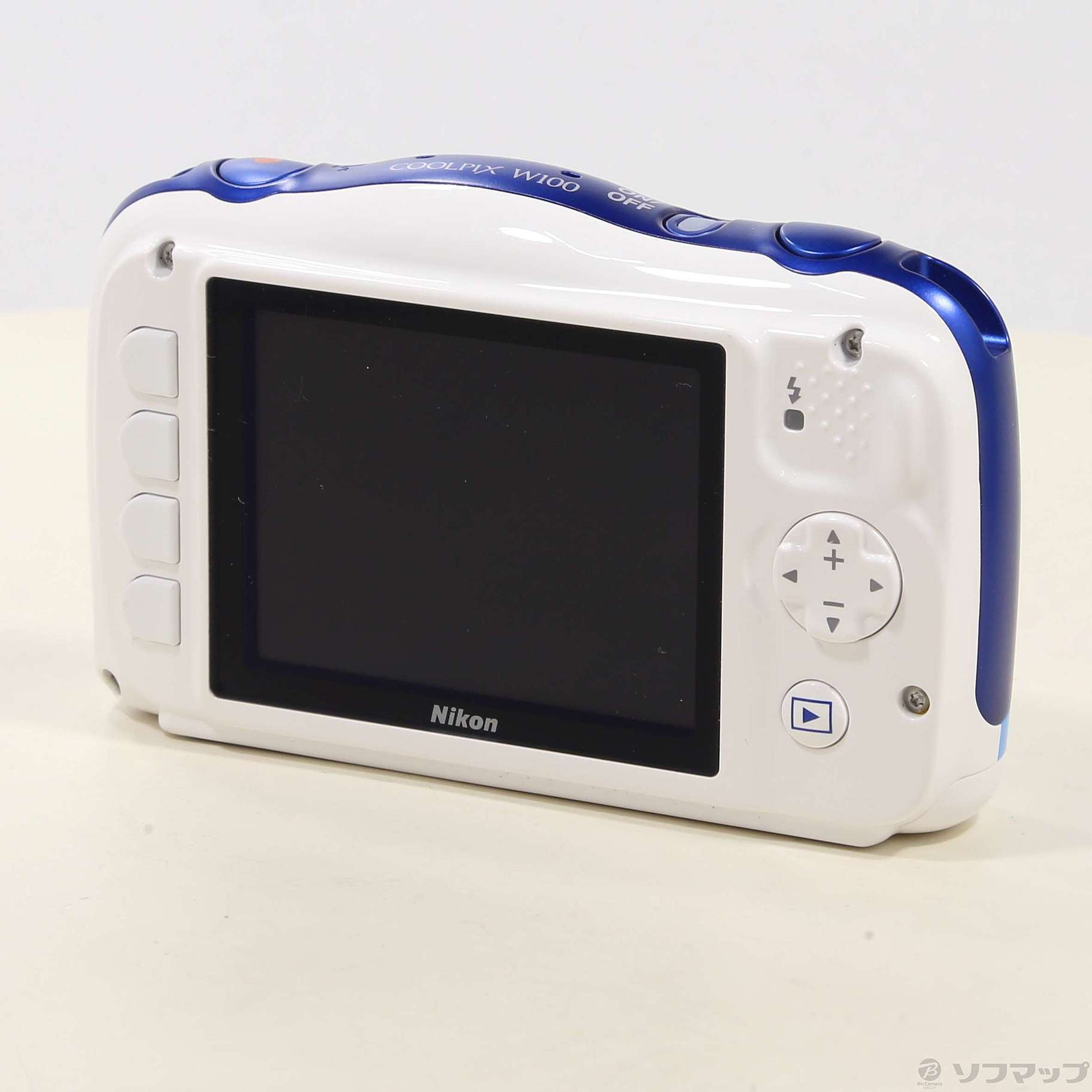 【中古】Nikon ニコン COOLPIX W100 マリン コンパクトデジタルカメラ マリン柄ボディの水中カメラ 「NIKON COOLPIX W100」、登場
