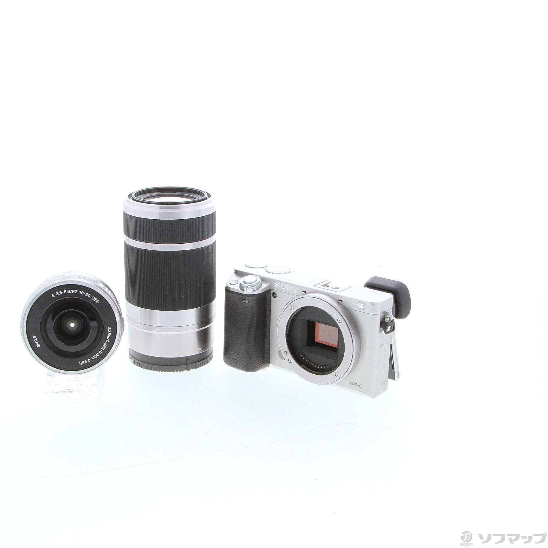 中古】α6000 ダブルズームレンズキット シルバー ILCE-6000Y