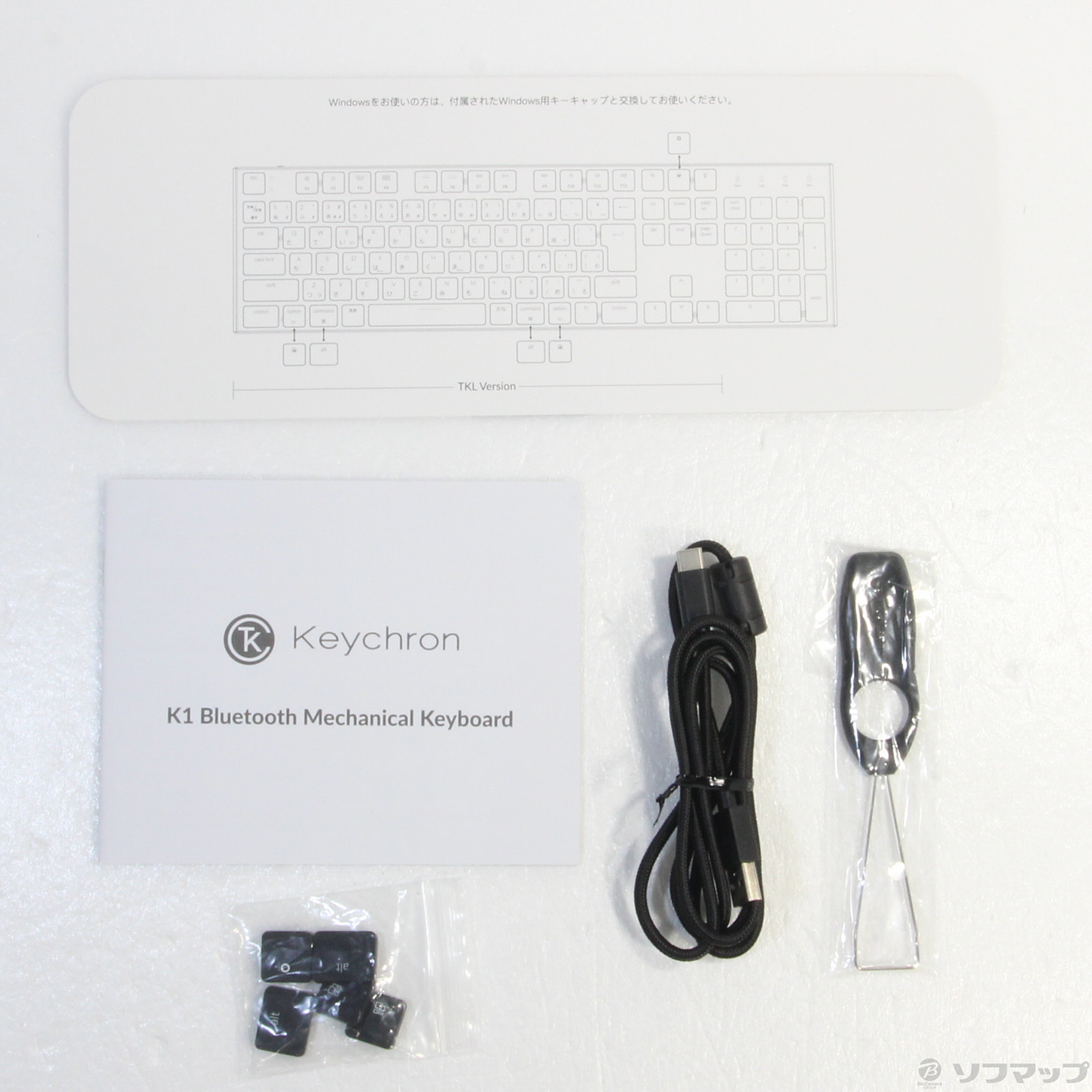 中古】Keychron K1 ワイヤレスメカニカルキーボード 赤軸 日本語配列