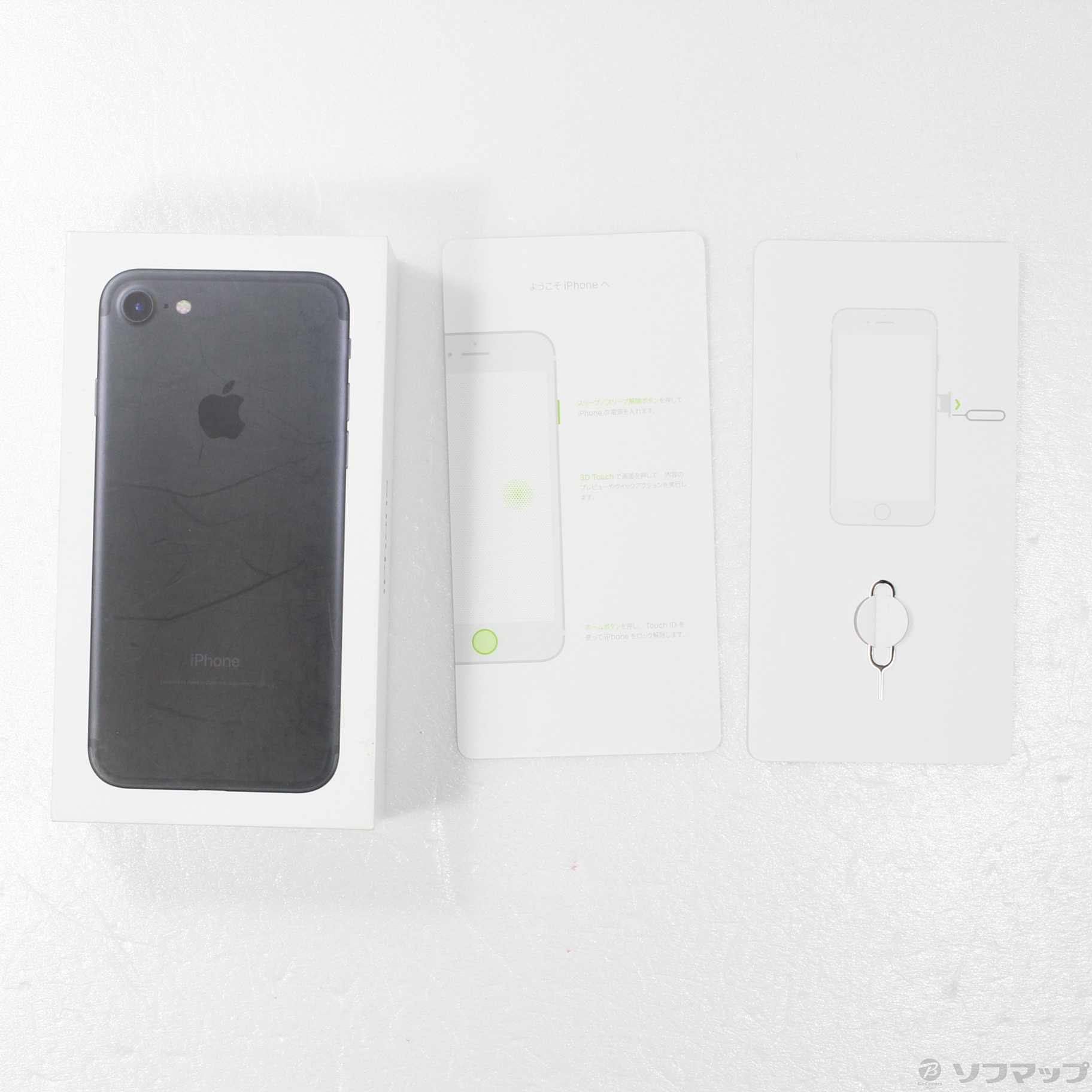 中古】iPhone7 128GB ブラック MNCK2J／A SoftBank [2133043842103