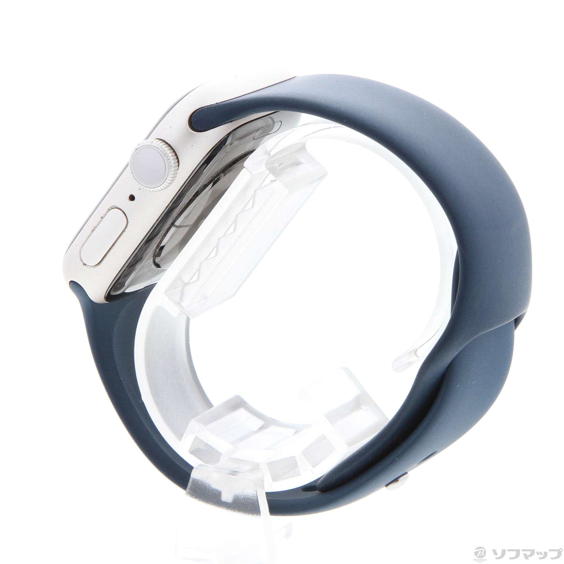 セール対象品 Apple Watch Series 7 GPS 41mm スターライトアルミニウムケース アビスブルースポーツバンド