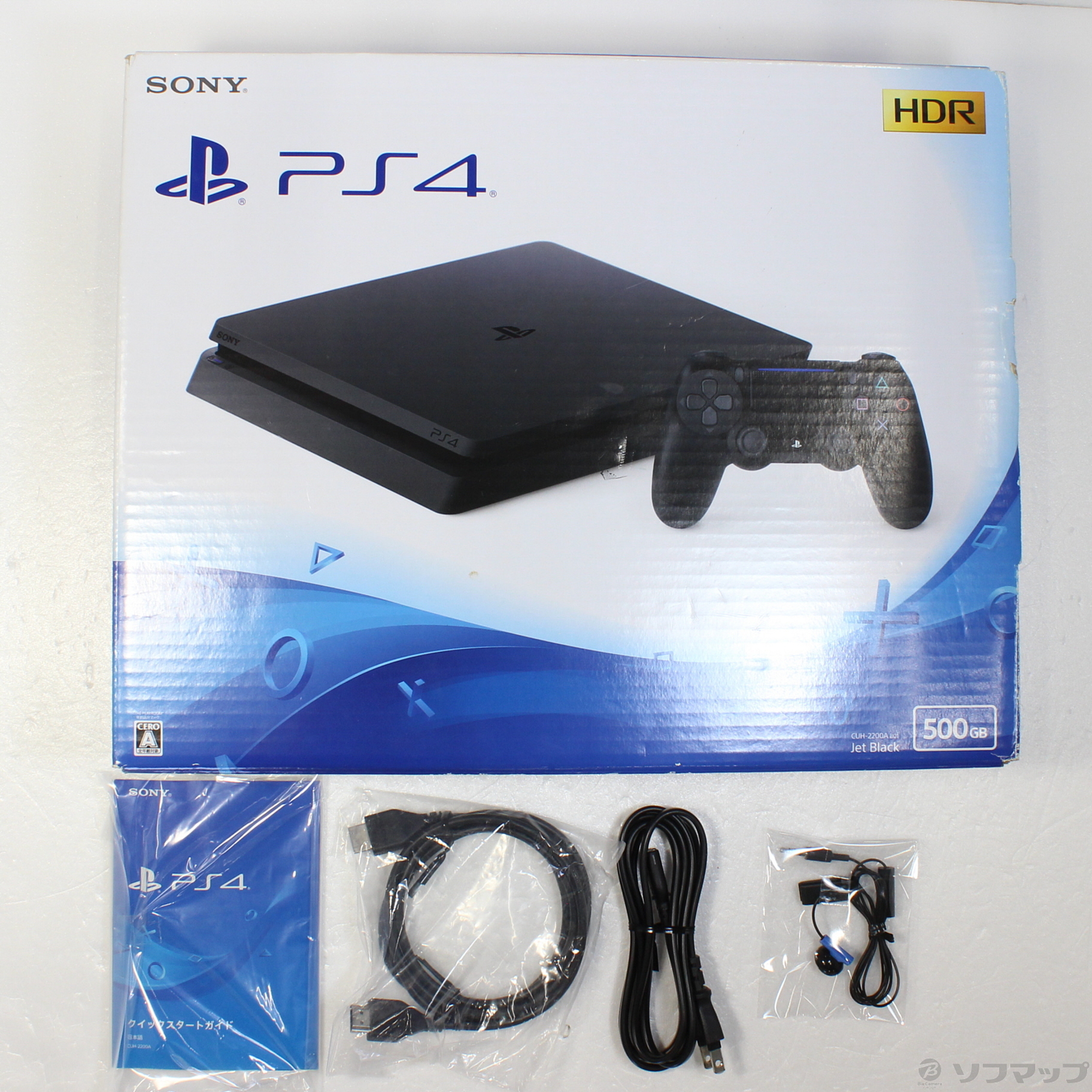 〔中古品〕 PlayStation 4 ジェット・ブラック 500GB CUH-2200AB01_4