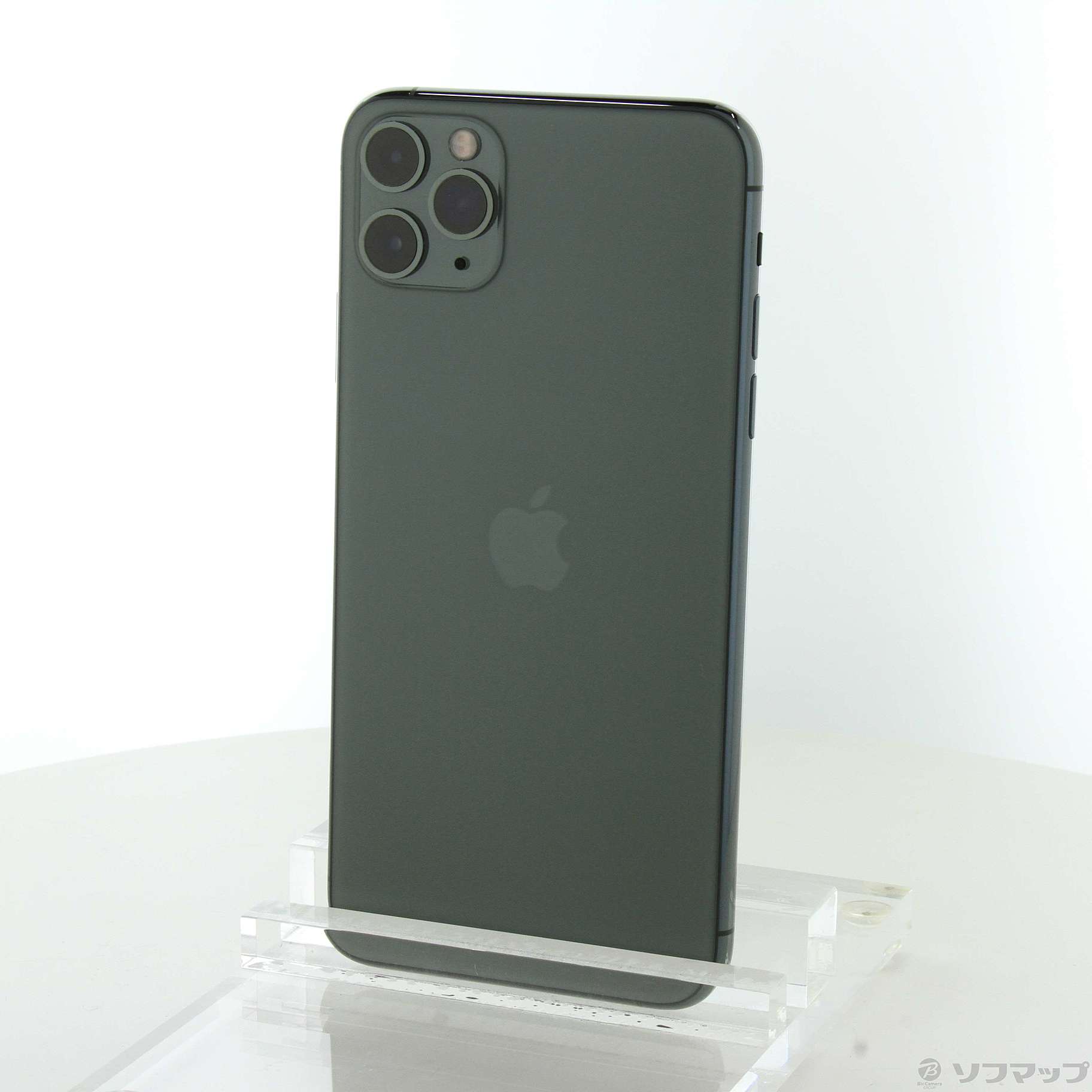 中古】iPhone11 Pro Max 256GB ミッドナイトグリーン MWHM2J／A SIM