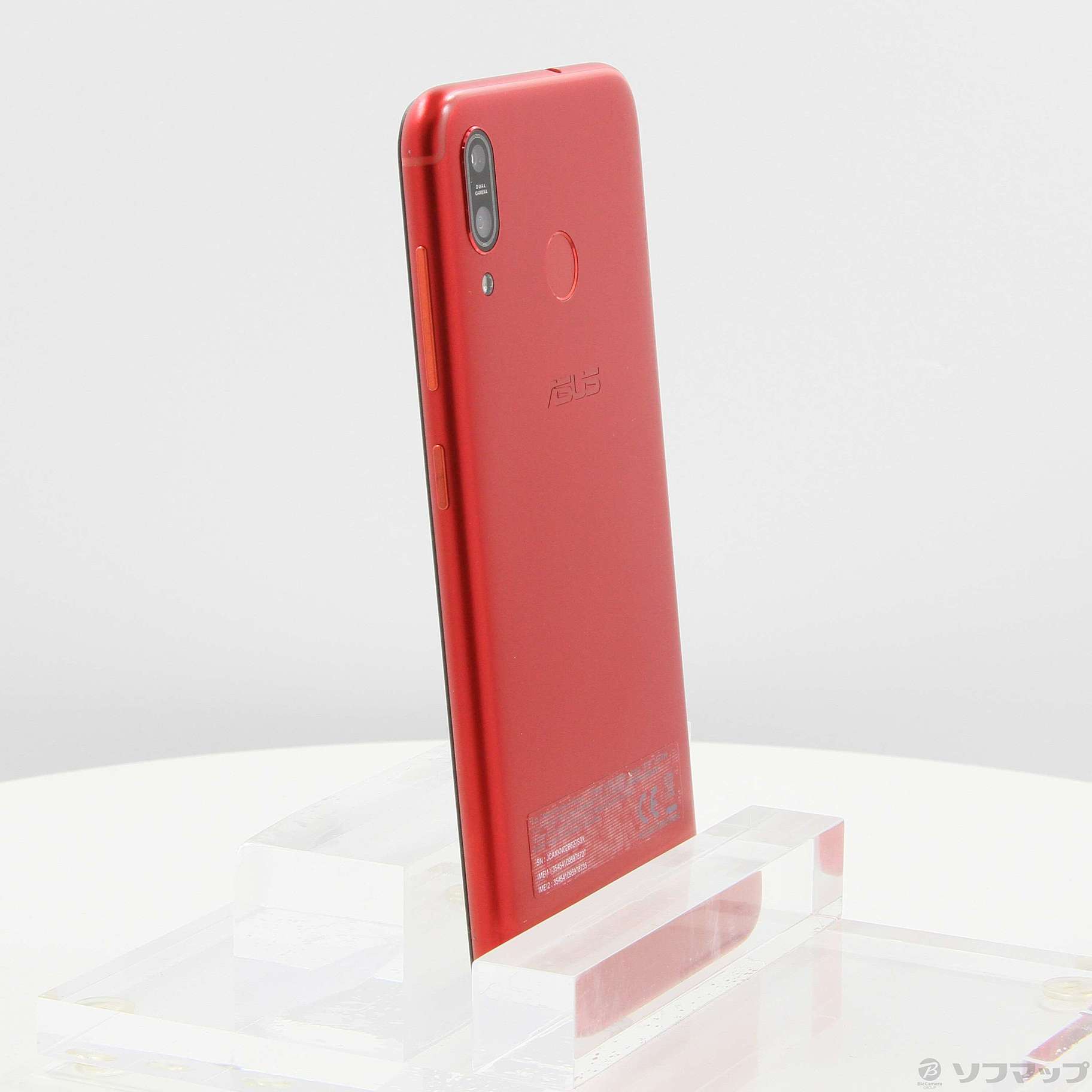 中古】ZenFone Max M1 32GB ルビーレッド ZB555KL-RD32S3 SIM