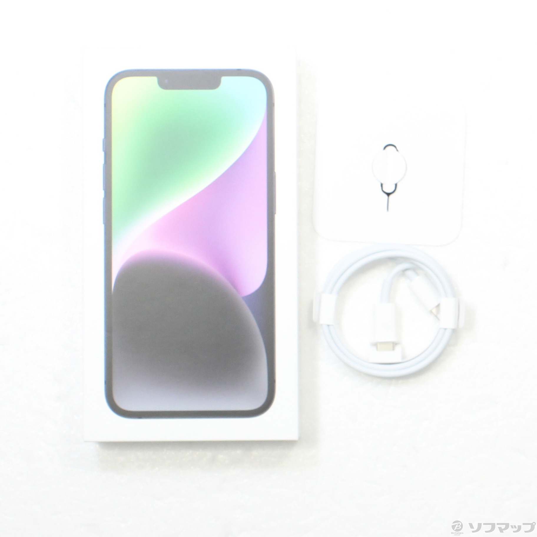 中古】iPhone14 128GB ミッドナイト MPUD3J／A SIMフリー