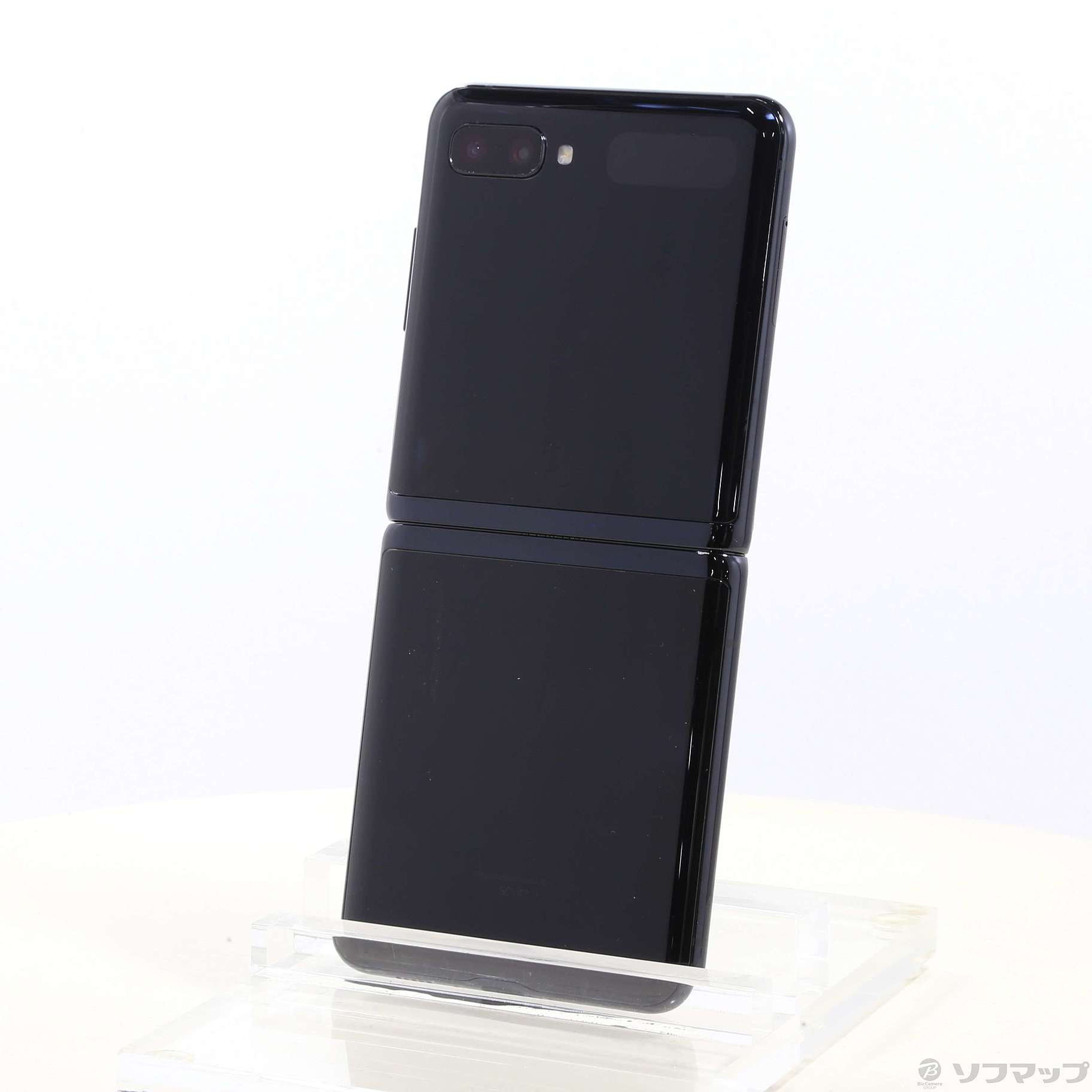 中古】Galaxy Z Flip 256GB ミラーブラック AUGAZFL auロック解除SIM