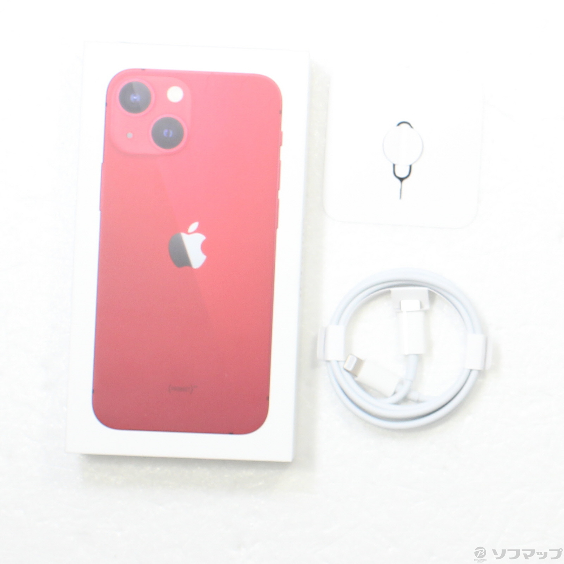 中古】iPhone13 mini 128GB プロダクトレッド MLJG3J／A SIMフリー
