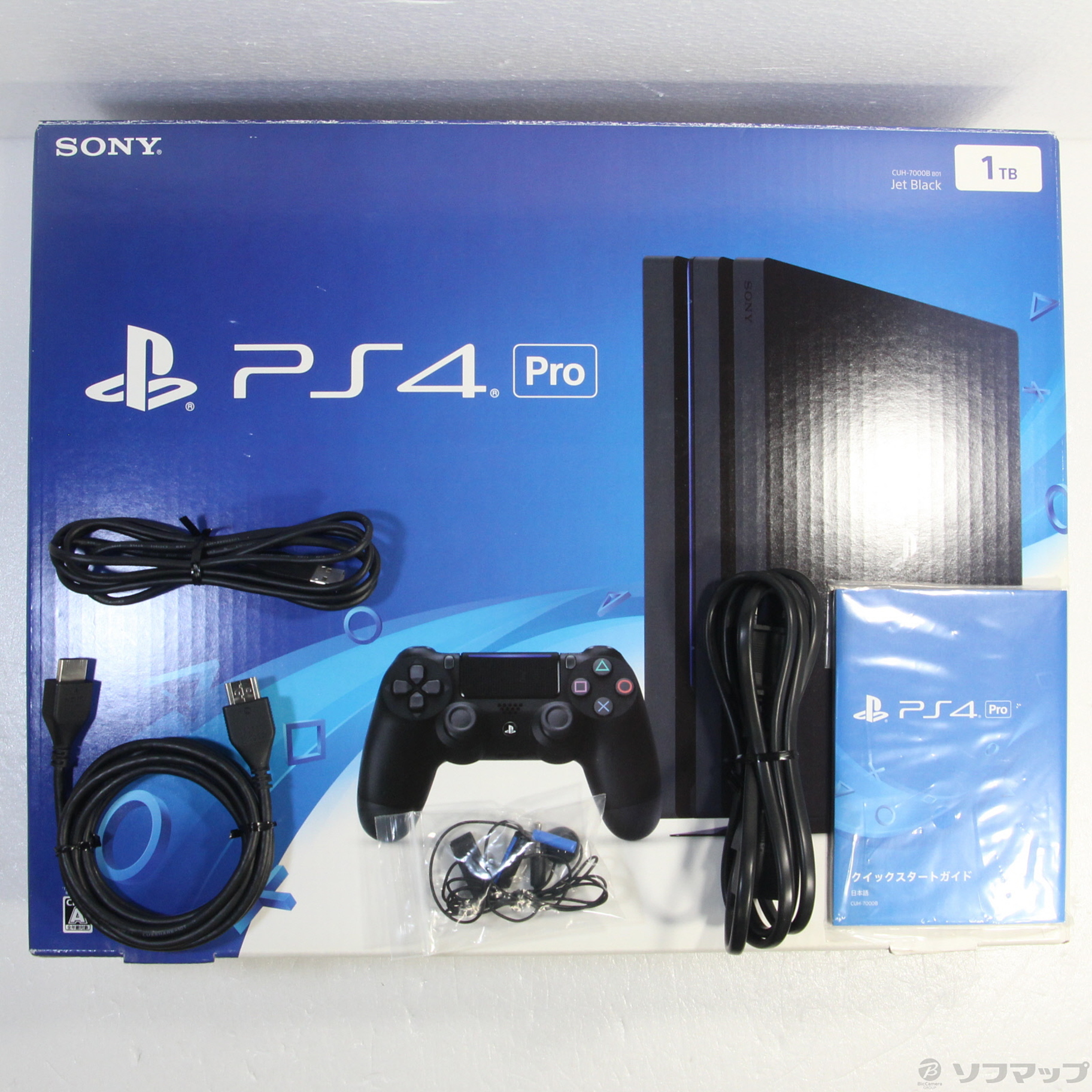 【PS 4 Pro】ジェット・ブラック 1TB (CUH-7000B）