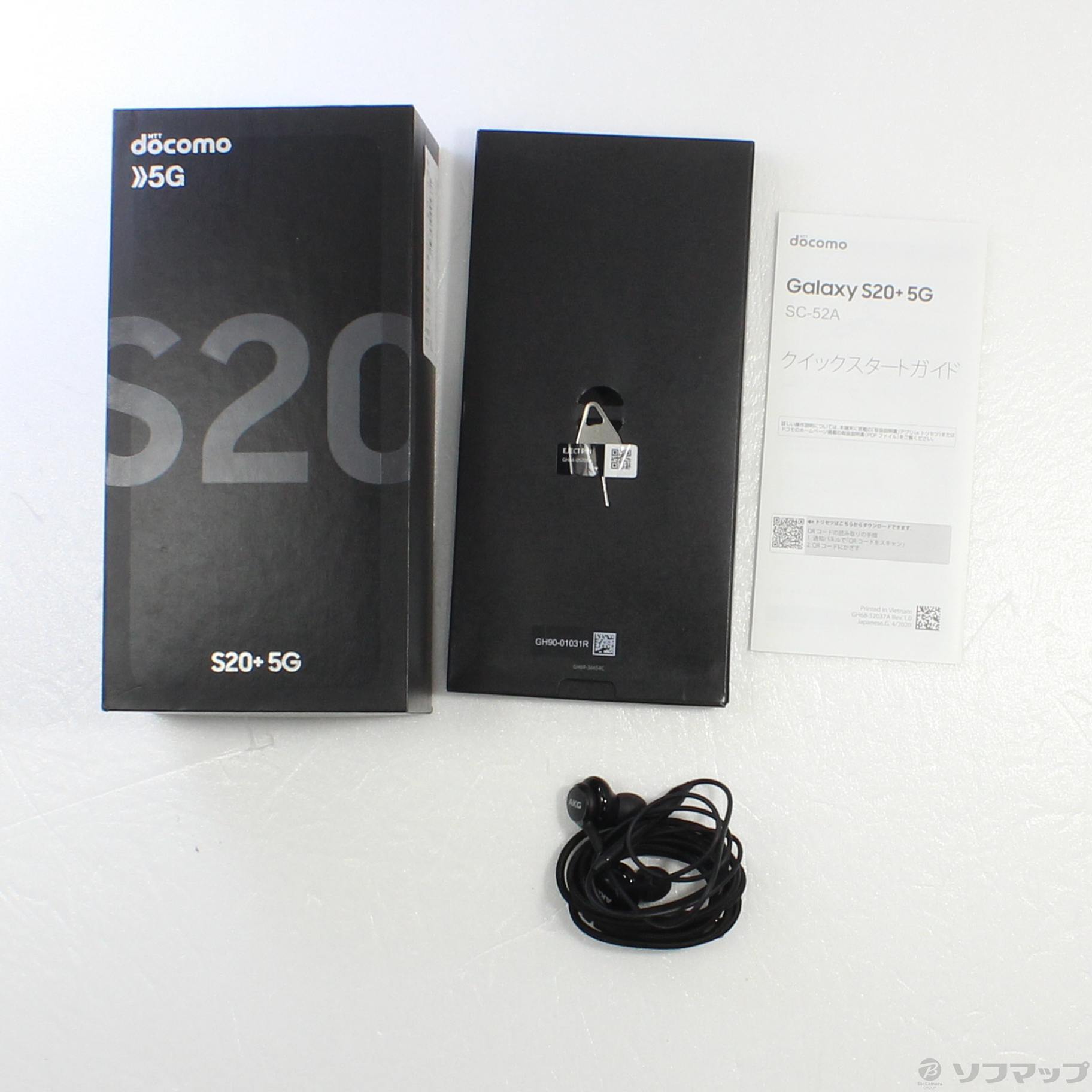 F65docomoSIMロック解除済みGalaxy S20+ 5G SC-52A 中古】Galaxy S20+ 5G 128GB コスミックグレー SC-52A docomoロック