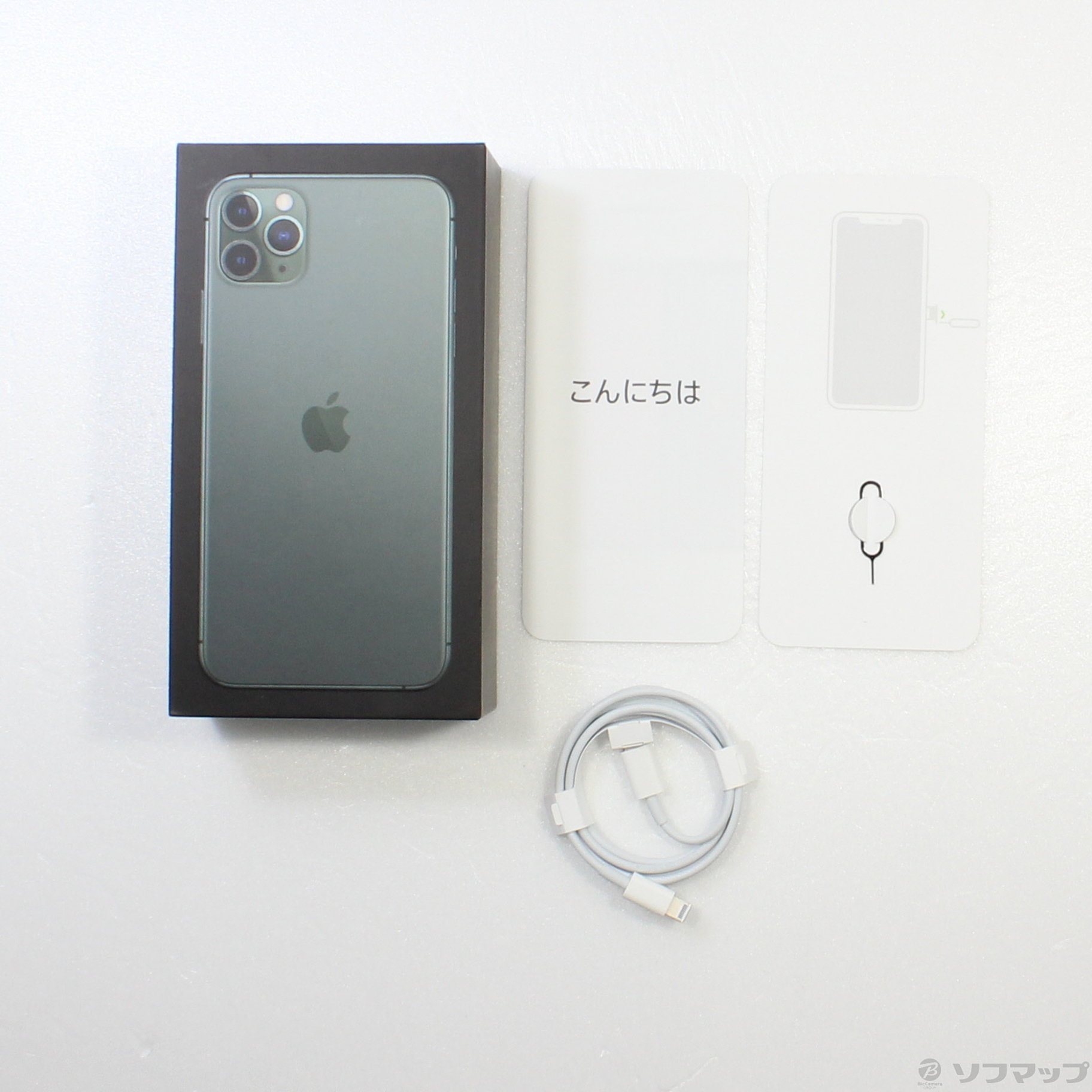 iPhone11 Pro 64GB ミッドナイトグリーン SIMフリー  Cランク 本体【ReYuuストア（リユーストア）】