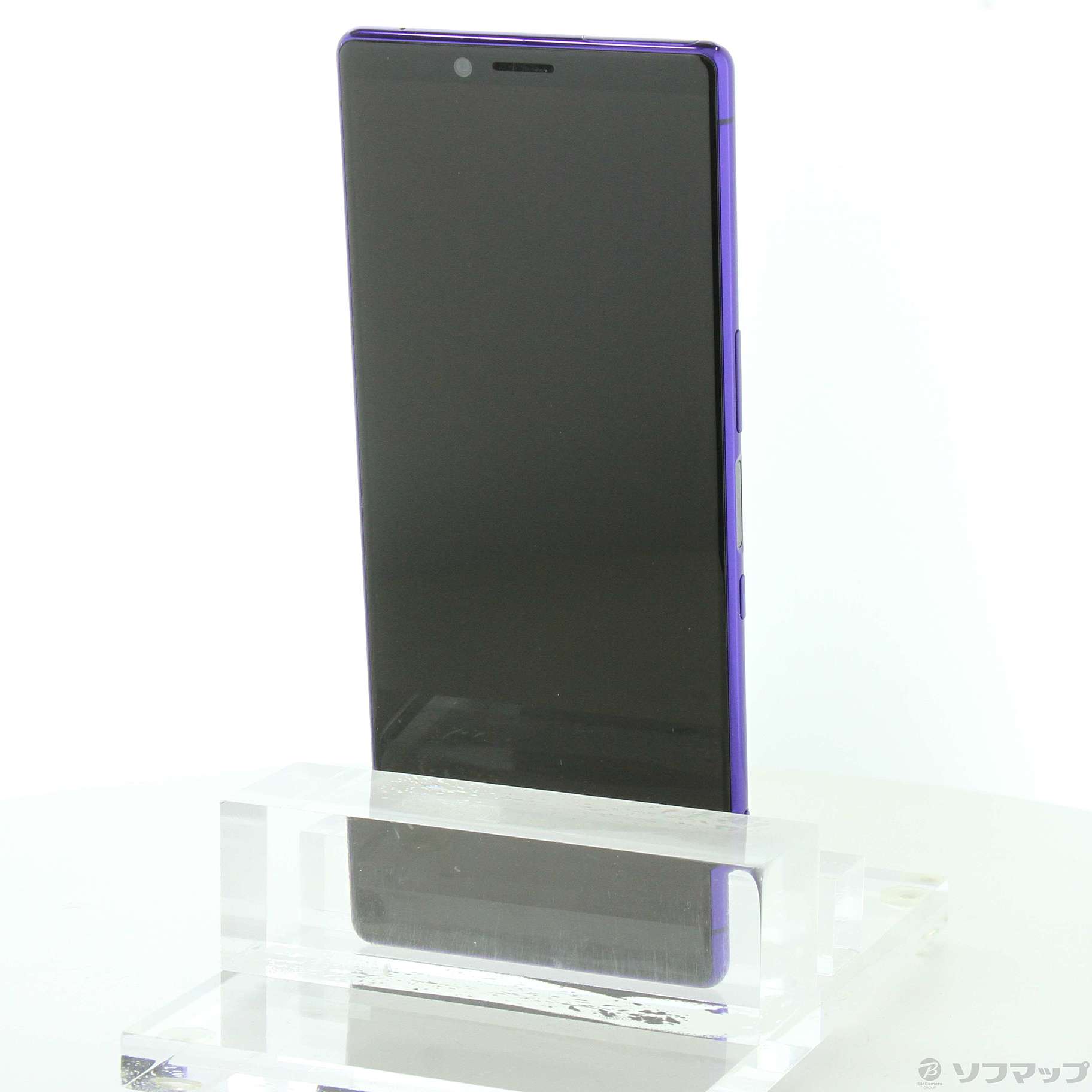 中古】Xperia 1 64GB パープル SO-03L docomoロック解除SIMフリー