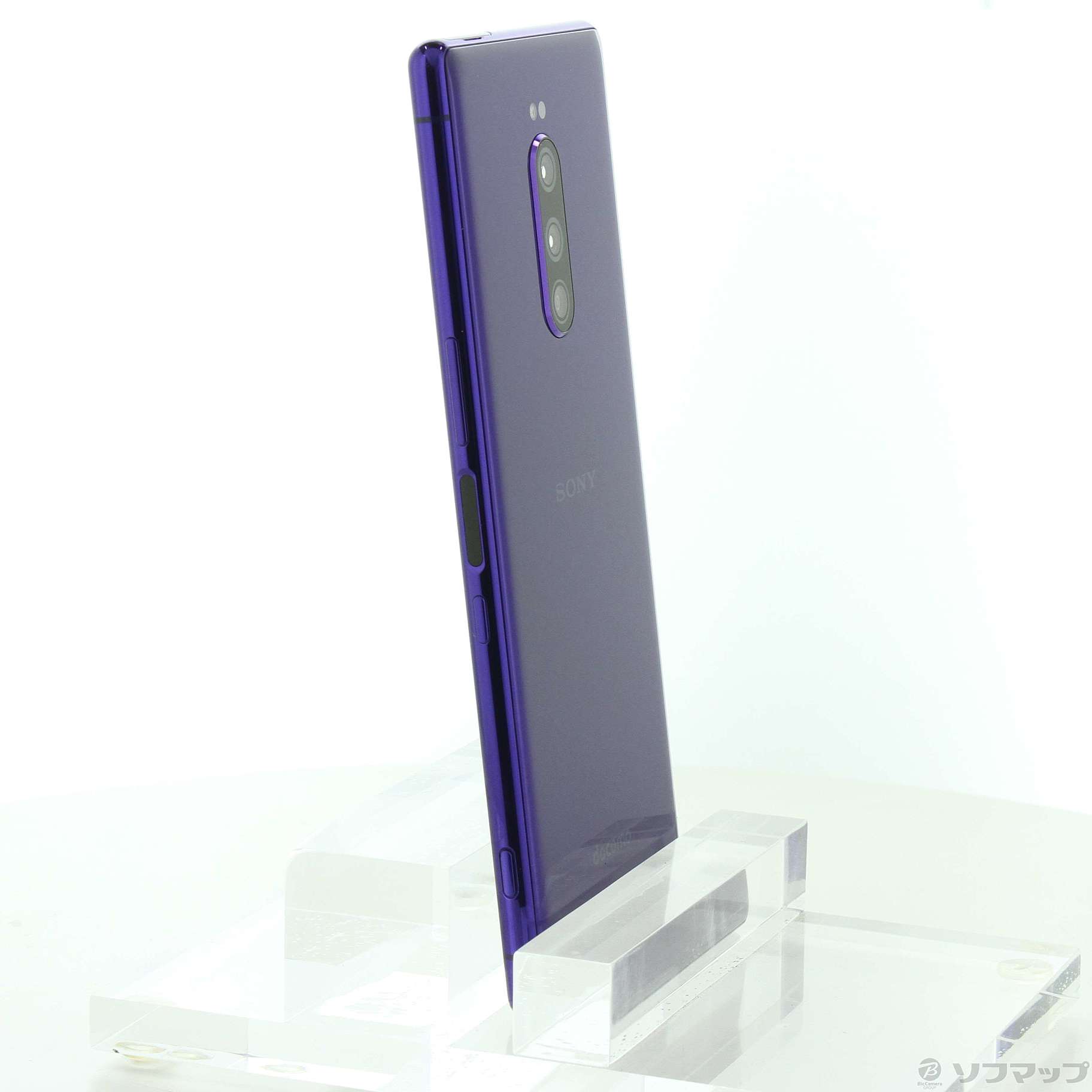 中古】Xperia 1 64GB パープル SO-03L docomoロック解除SIMフリー