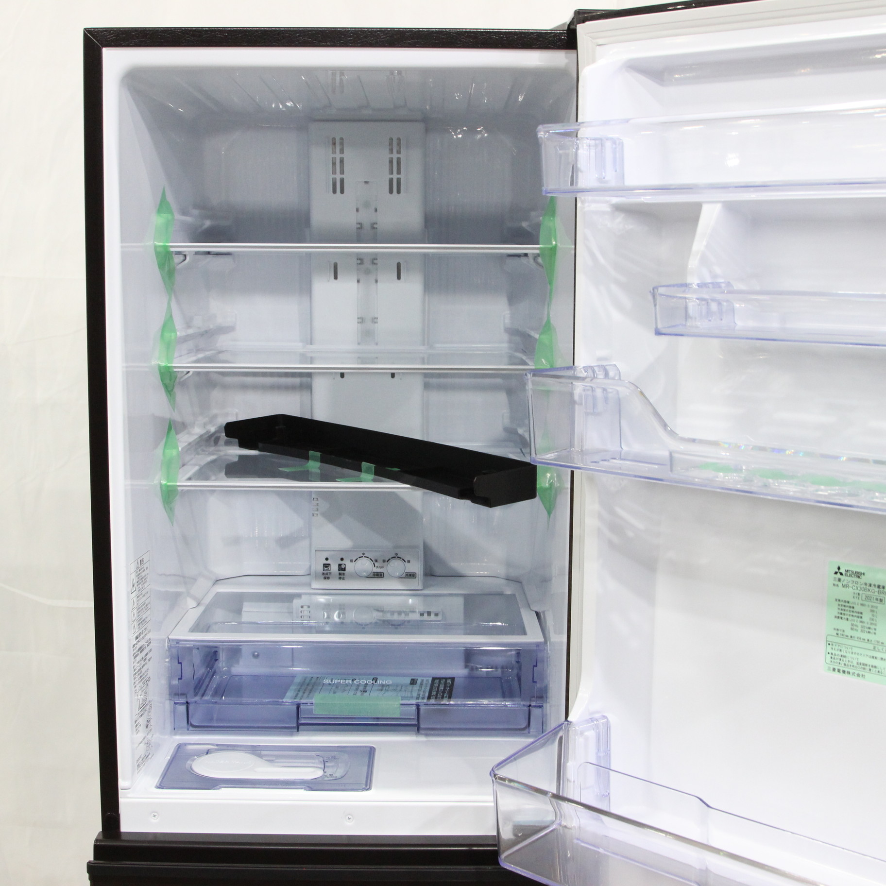 中古】〔展示品〕 冷蔵庫 CXシリーズ グロッシーブラウン MR-CX30BKG