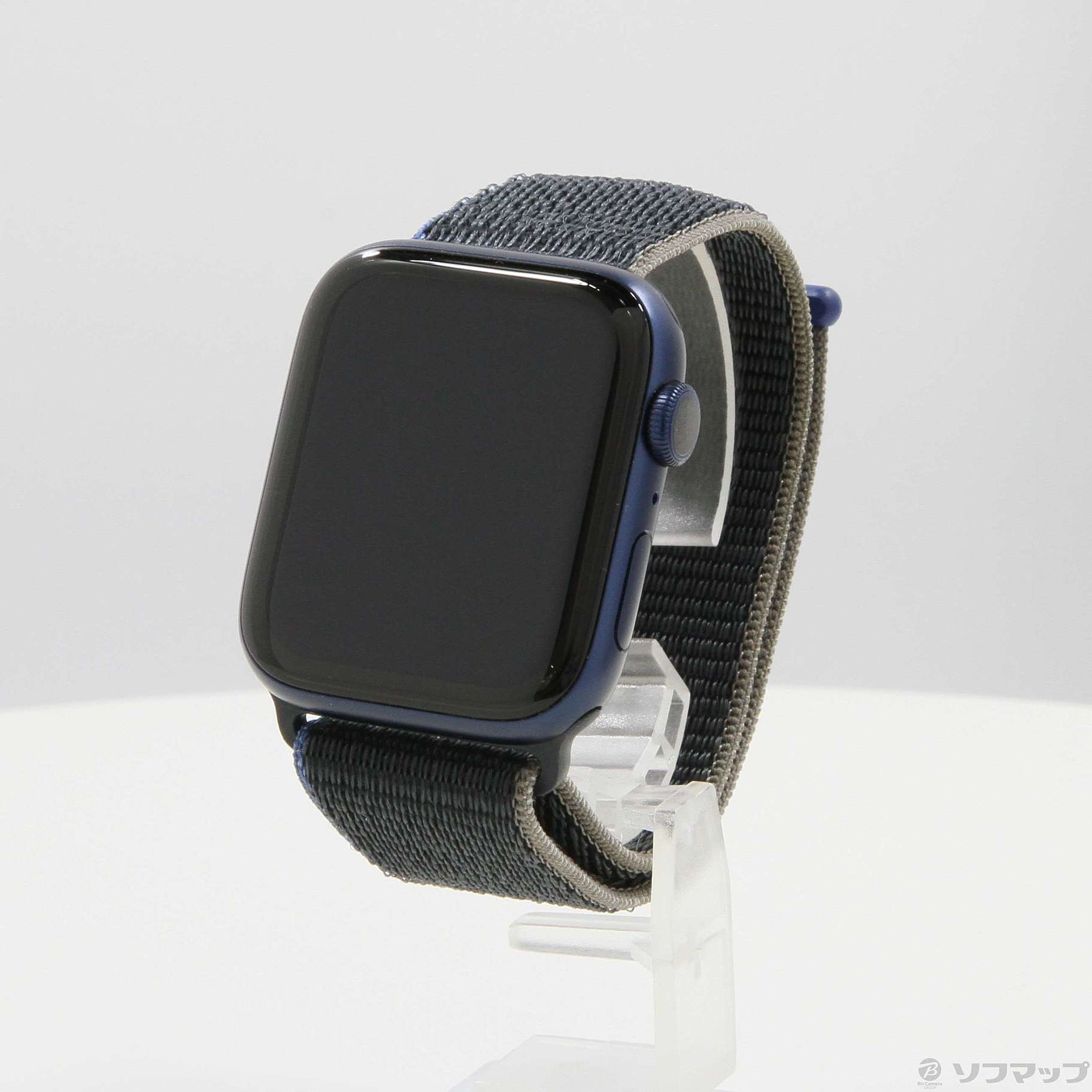 Apple Watch Series 6 GPS 44mm ブルーアルミニウムケース チャコールスポーツループ